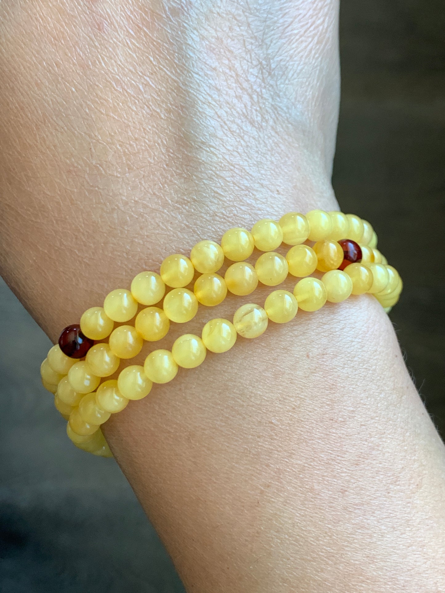 Certified Natural Amber Beads Long Strand Beaded Necklace 5.3mm 10.21g 22” 0871