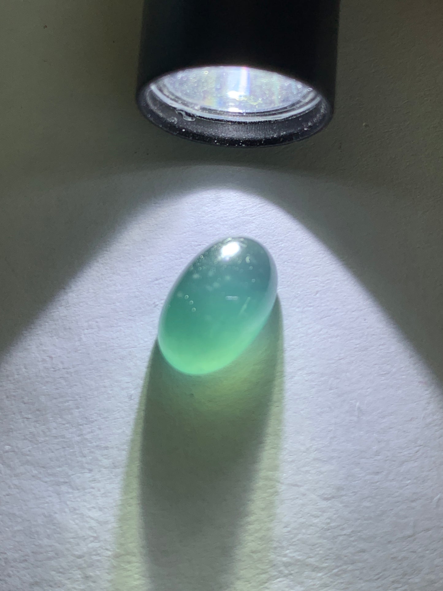#5 - Natural Grade A Guatemalan Icy Blue Jade Jadeite Oval Cabochon Loose Stone