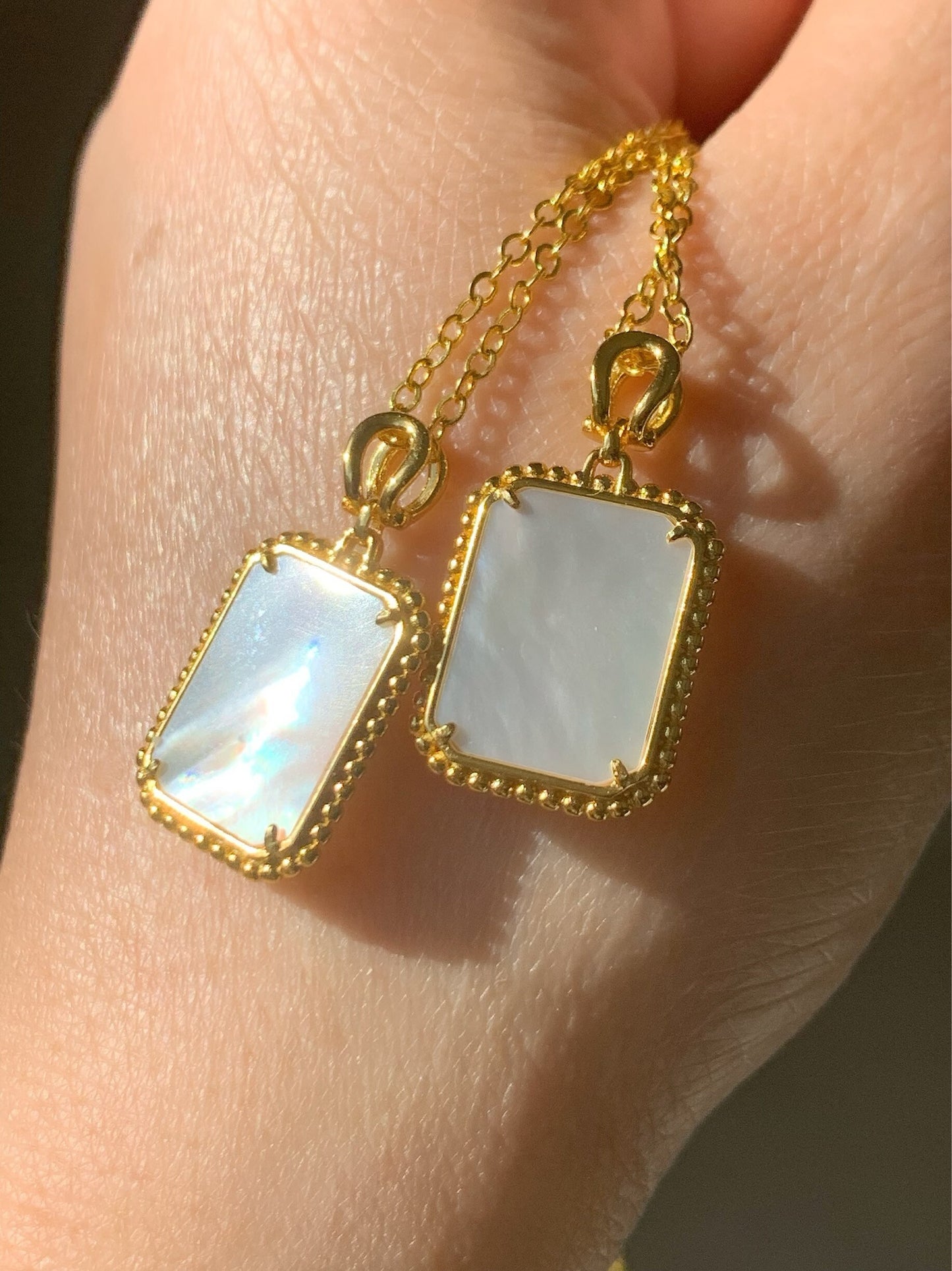 Natural Guatemalan Premium Vibrant Green Jadeite Mother of Pearl Pendant S925 Silver w/ Chain 17” 天然冰危绿翡翠贝母银镶吊坠
