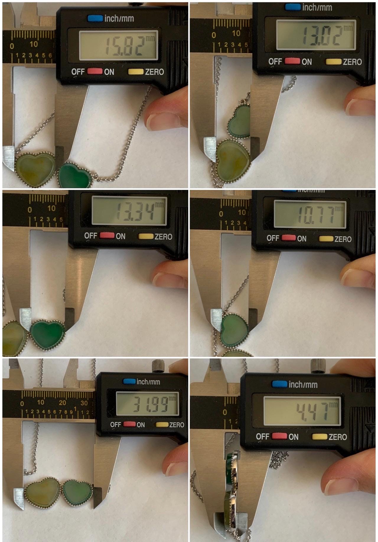 Certified Natural Guatemalan Icy Highly Translucent Yellow & Teal Green Jadeite Heart Pendant Necklace Sterling Silver 19” 天然冰危翡翠爱心锁骨链 9473