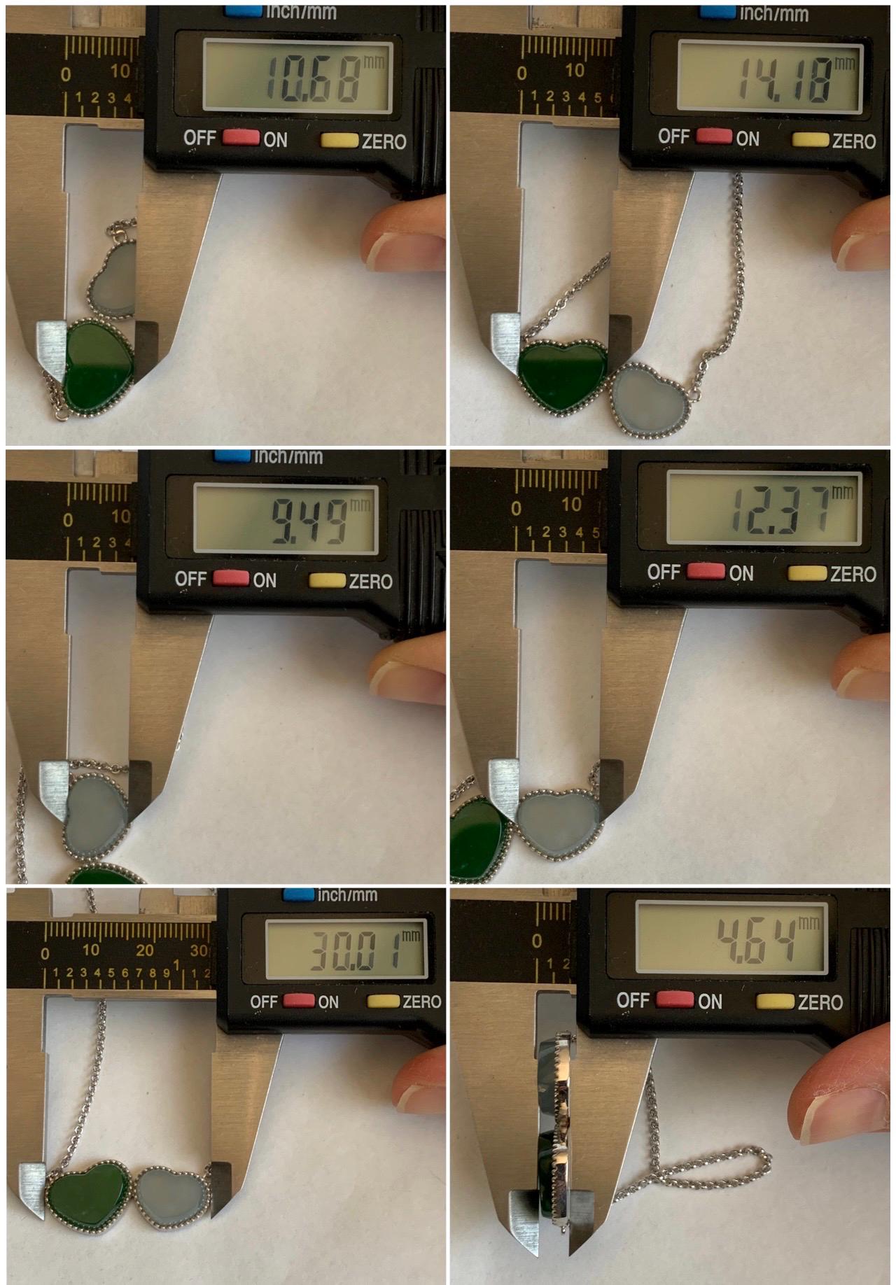 Certified Natural Guatemalan Icy Highly Translucent Teal Green Pastel Blue Jadeite Heart Pendant Necklace Sterling Silver 天然冰危翡翠爱心锁骨链 9472