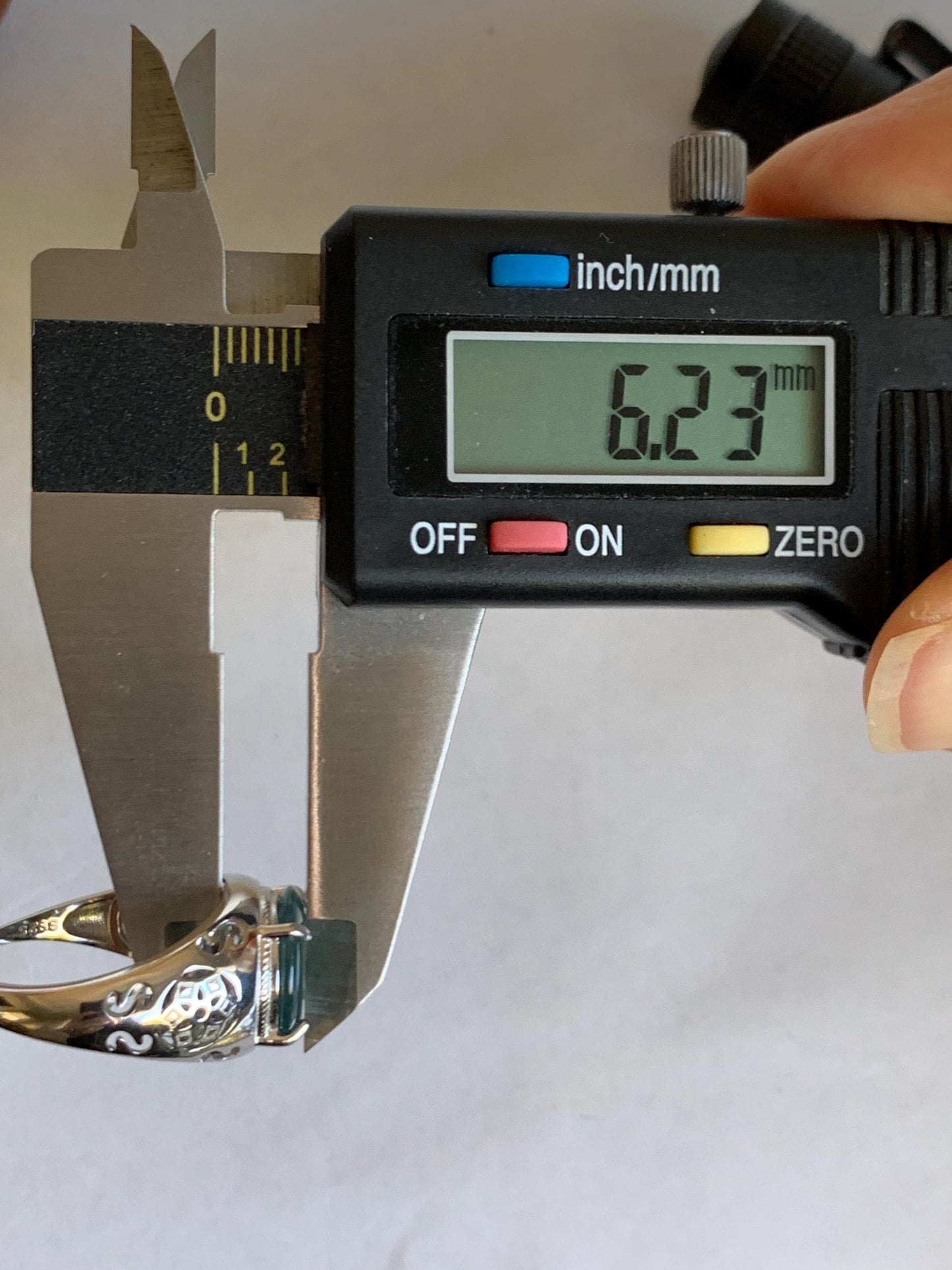 Natural Type A Guatemalan Icy Translucent Teal Blue Jade Jadeite Donut Ping An Kou Ring Sterling Silver Size Adjustable 天然冰危蓝翡翠平安扣戒指MAPK270C