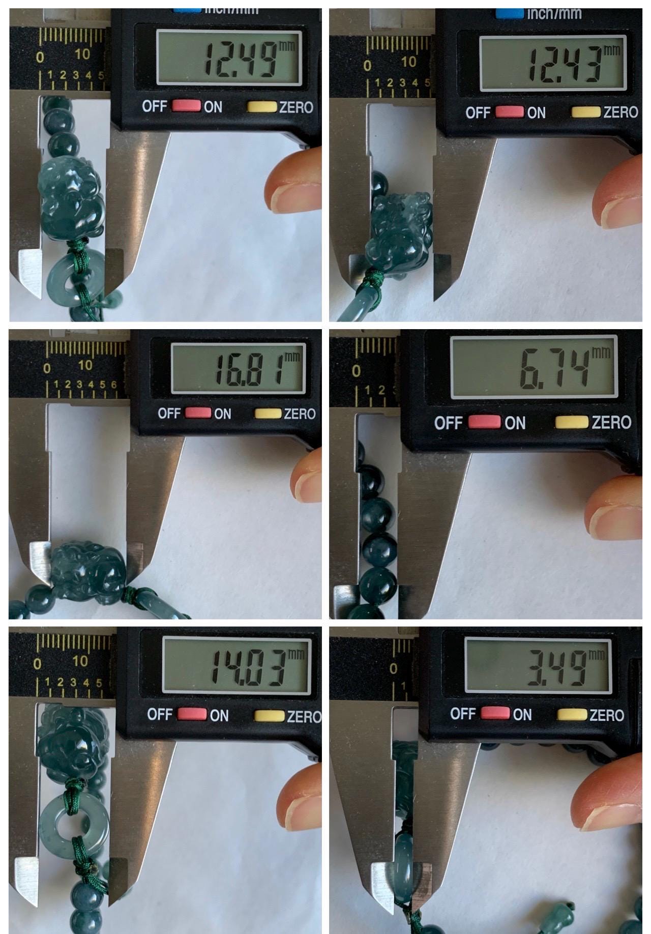 Natural Grade A Guatemalan Icy Translucent Gelatinous Dark Teal Blue Jade Jadeite Carved Pixiu Beaded Bracelet 7” 19g 天然冰胶危深蓝翡翠貔貅圆珠手串 HZP450