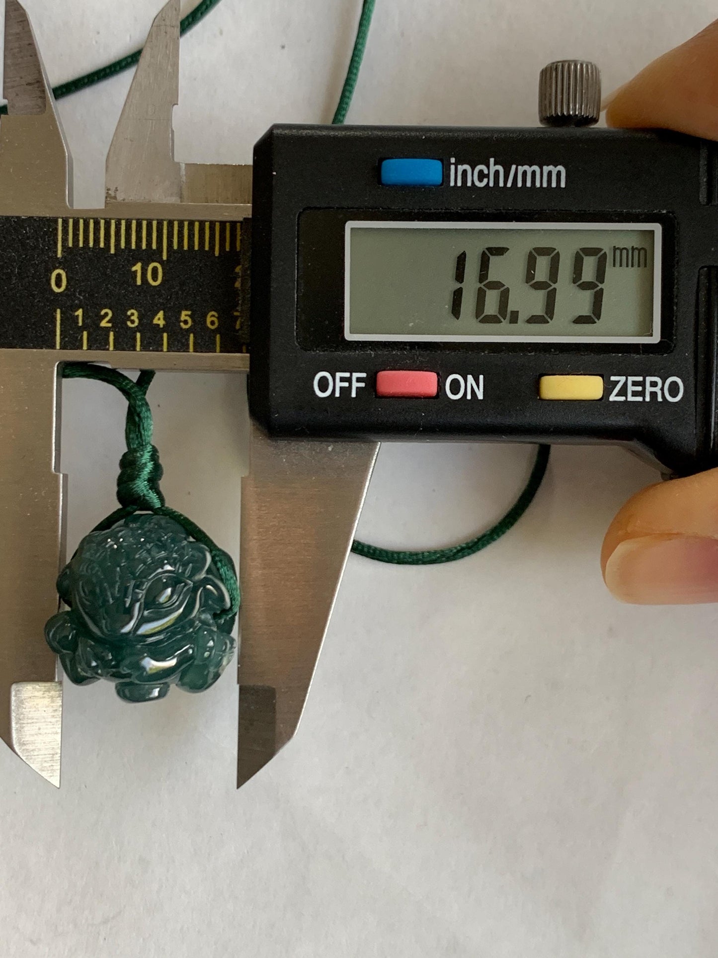Natural Grade A Guatemalan Icy Translucent Dark Teal Blue Jade Jadeite Baby Dragon Ball Pendant Rope Necklace 26” 天然老种冰胶危深蓝翡翠龙宝宝吊坠 LBZ264B
