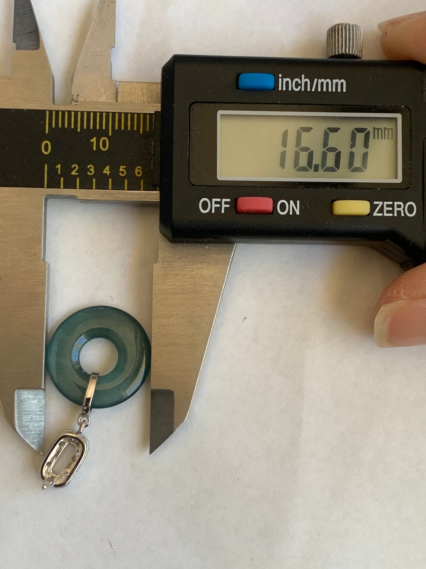 Natural Guatemalan Icy Translucent Dark Teal Blue Jadeite Ping An Kou Donut Stud Earrings Sterling Silver天然冰危深蓝绿翡翠平安扣耳钉