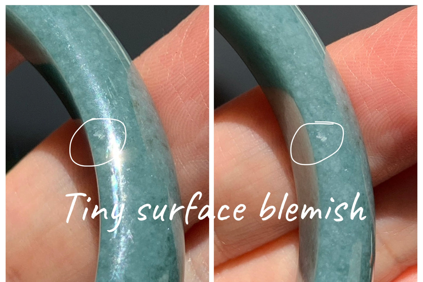 Certified Natural Grade A Guatemalan Icy Translucent Dusty Blue Jade Jadeite Wide Bangle Bracelet 62.28mm 7.7" 45g 天然危蓝糯种翡翠正圈手镯 1231