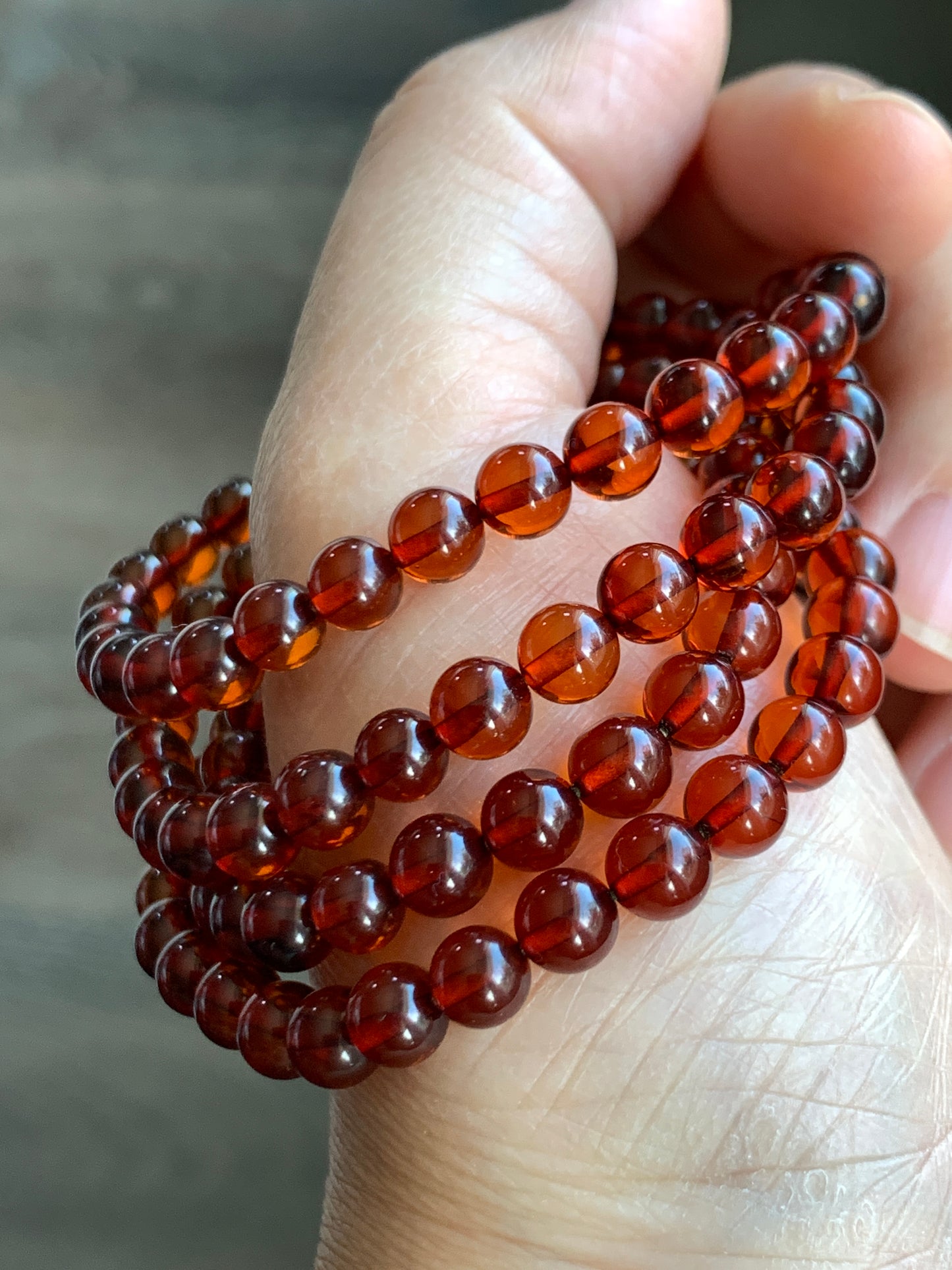 Certified Natural Amber Beads Long Strand Beaded Necklace 5.9-6mm 13g 24” 0870
