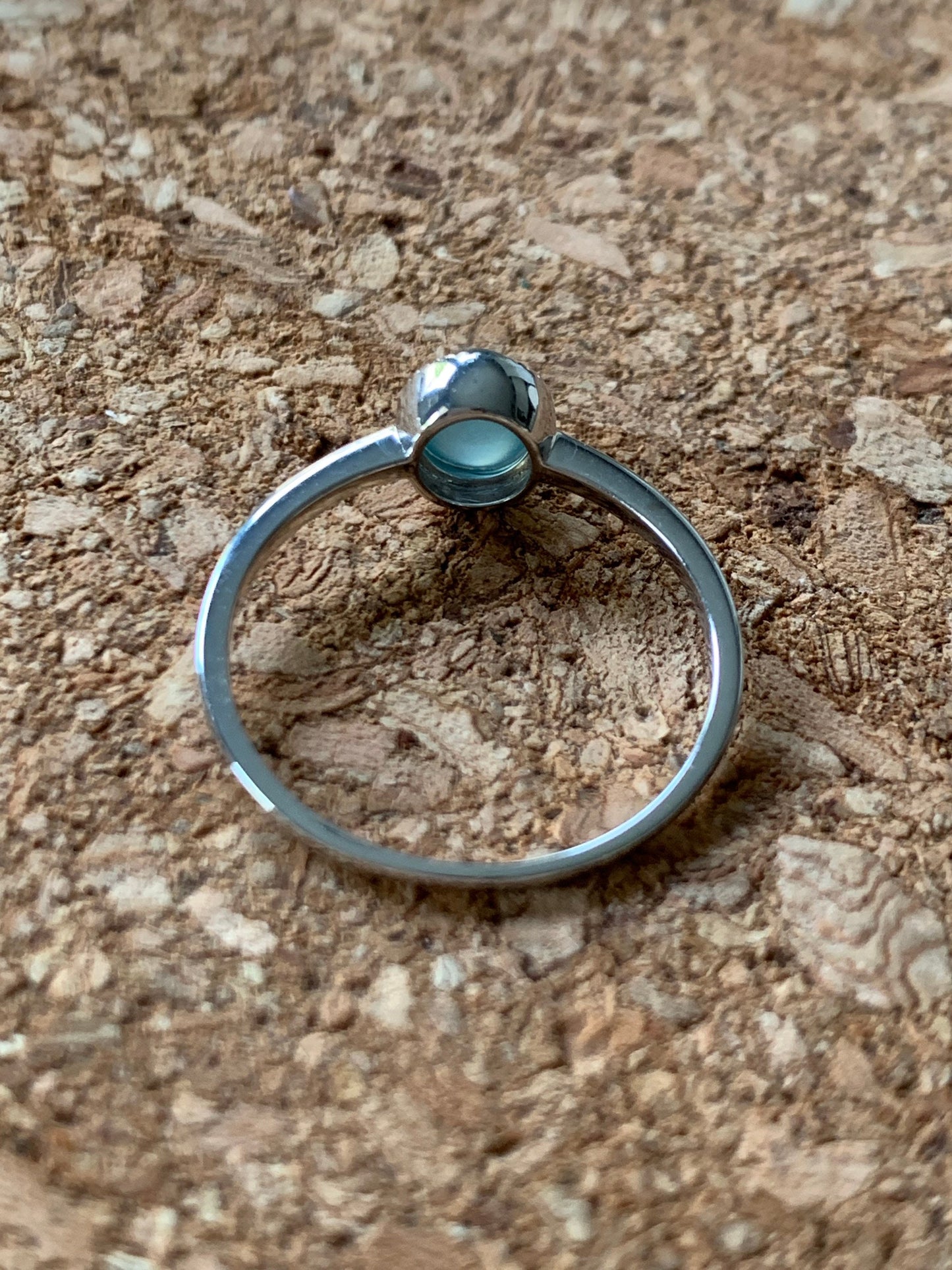 Certified Natural Guatemalan Premium Highly Translucent Icy Light Green Jadeite Solitaire Ring 18K White Gold Size 7 天然冰危晴底起光翡翠镶嵌戒指 1072