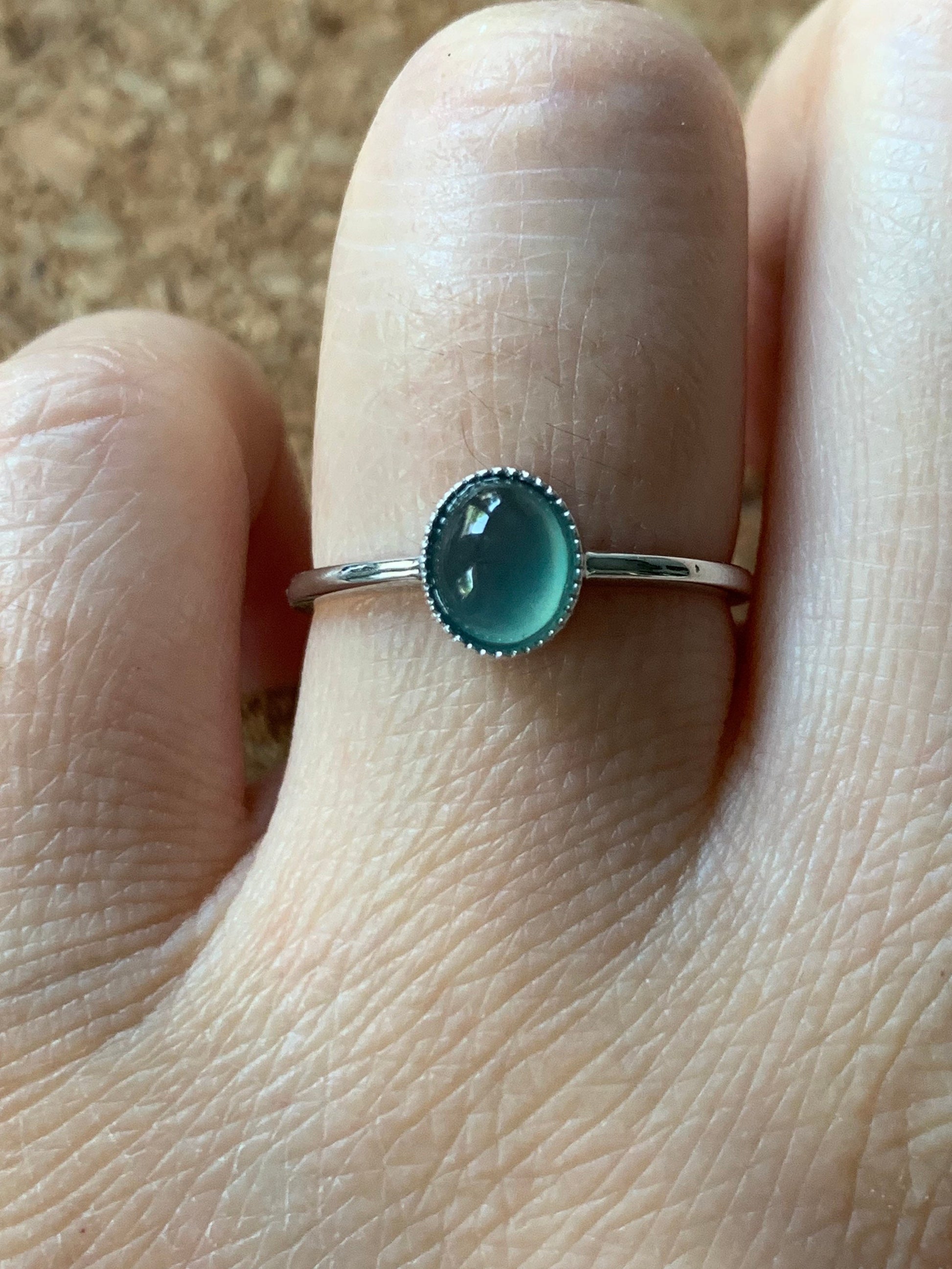 Certified Natural Guatemalan Premium Highly Translucent Icy Light Green Jadeite Solitaire Ring 18K White Gold Size 7 天然冰危晴底起光翡翠镶嵌戒指 1072