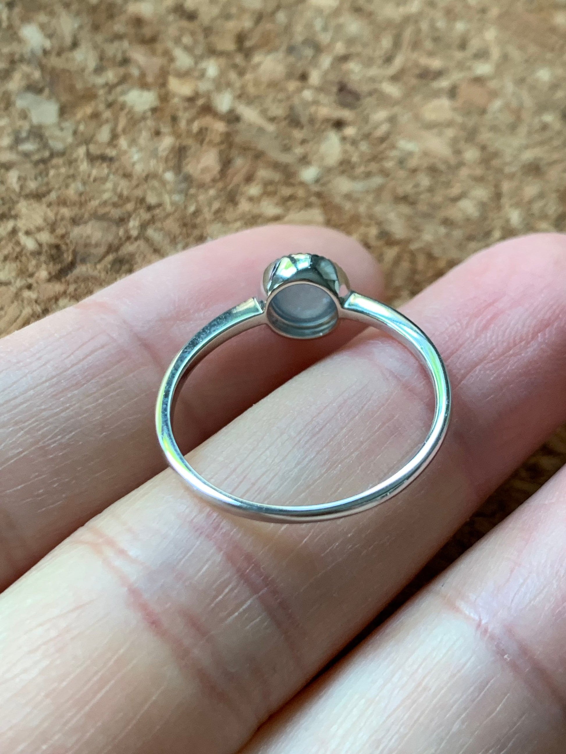 Certified Natural Guatemalan Premium Highly Translucent Icy Blue Jadeite Solitaire Ring 18K White Gold Size 7 天然冰危蓝水起光翡翠镶嵌戒指 1071