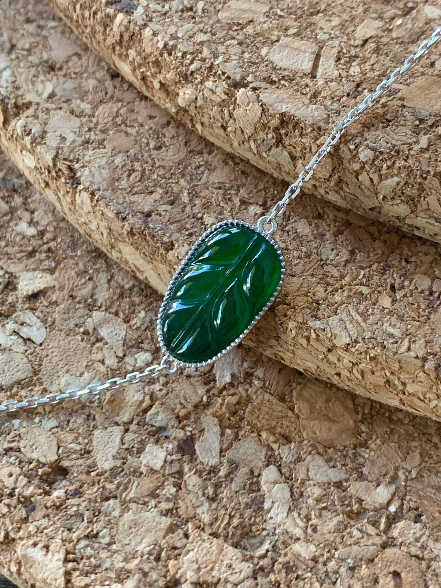 Certified Natural Guatemalan Premium Dark Green Jadeite Carved Leaf Bracelet 18K White Gold Adjustable 6-6.75” 天然冰危绿翡翠叶子镶嵌手链