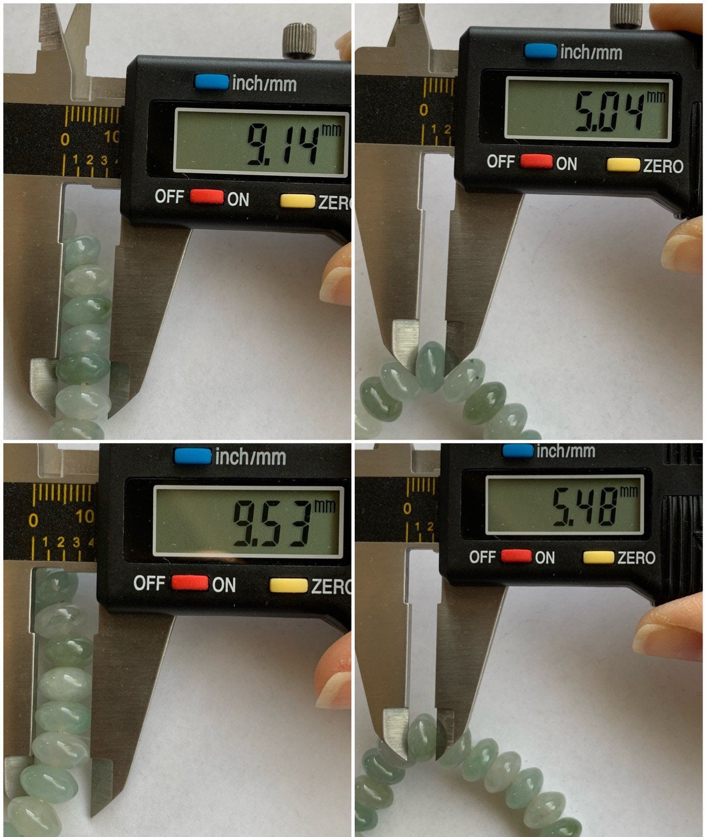 Large Natural Burmese Icy Translucent Multi-Colored Jadeite Drum Beads Beaded Bracelet 6.75” 天然缅甸冰多宝翡翠大卡鼓珠手串