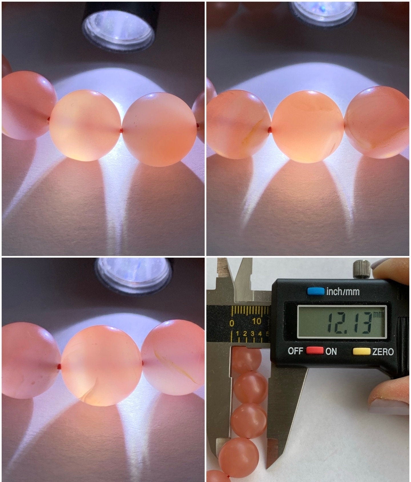 Natural Chinese Yunnan Baoshan Icy Highly Translucent South Red Agate Large Beads Beaded Bracelet Matte Finish 12mm 7.75” 天然云南保山南红冰透玛瑙哑光珠手串