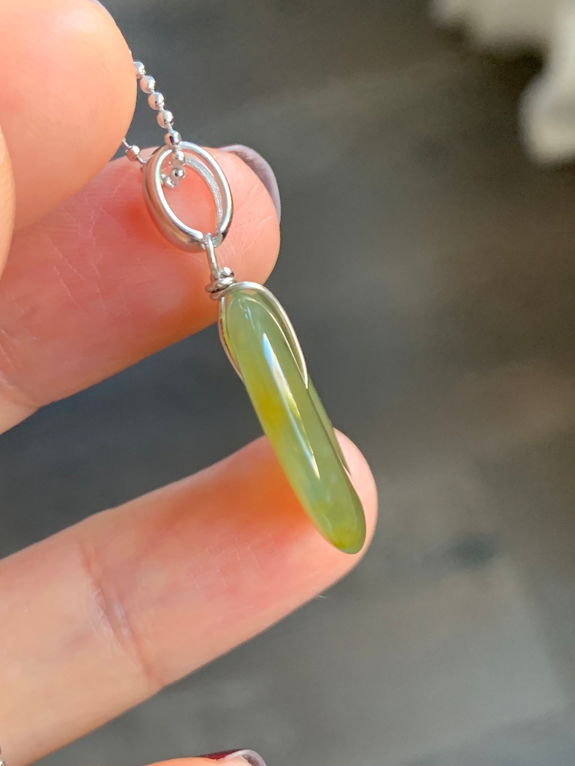 Natural Guatemalan Icy Highly Translucent Dark Yellow Jadeite Ping An Kou Donut Pendant S925 Sterling Silver 天然冰透危黄翡平安扣吊坠