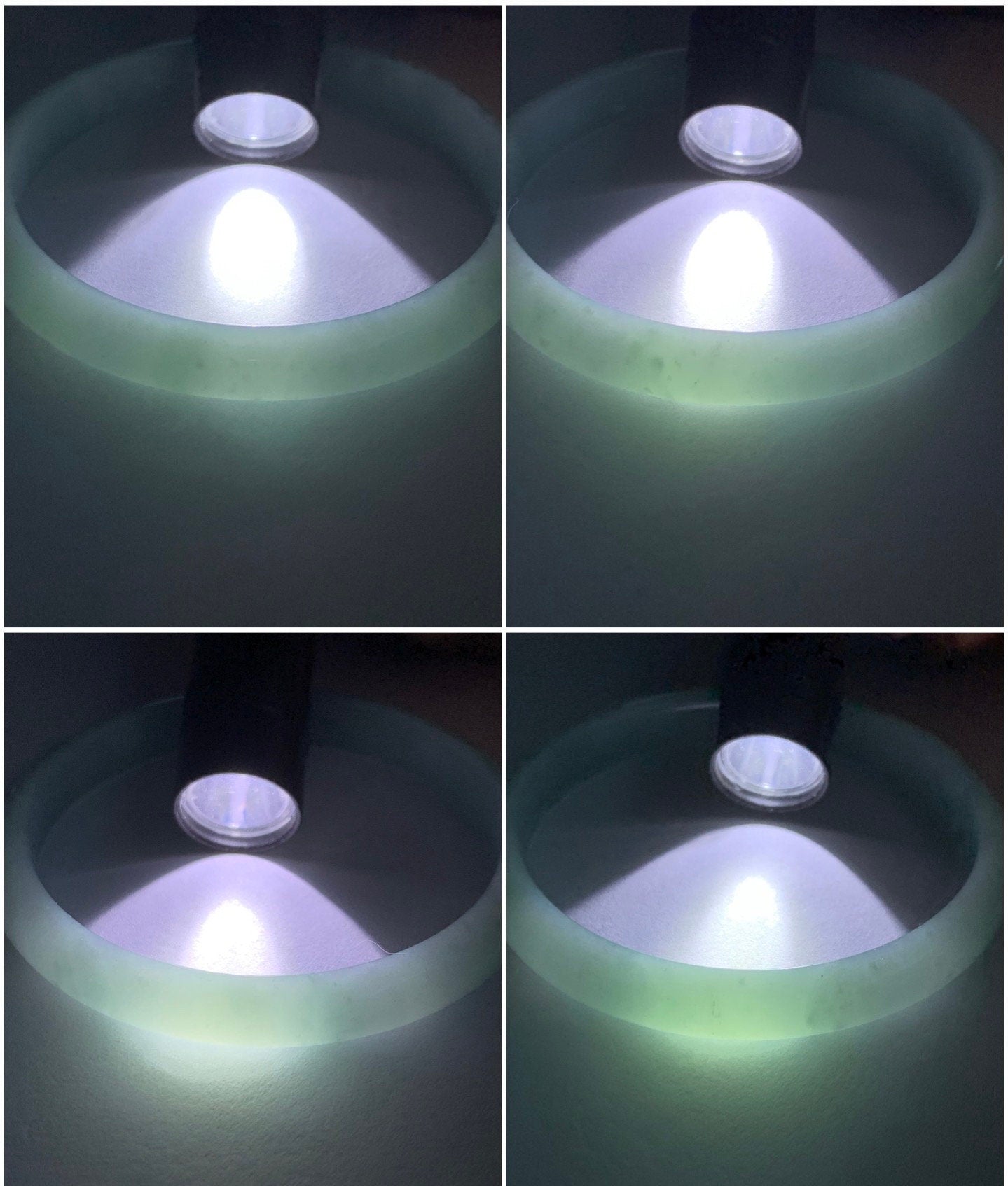 Natural Guatemalan Icy Translucent Light Blue Jadeite Bangle Bracelet 53mm 7.3x5.2mm 21g 天然冰危淡蓝水翡翠细条正圈手镯 QLXK26