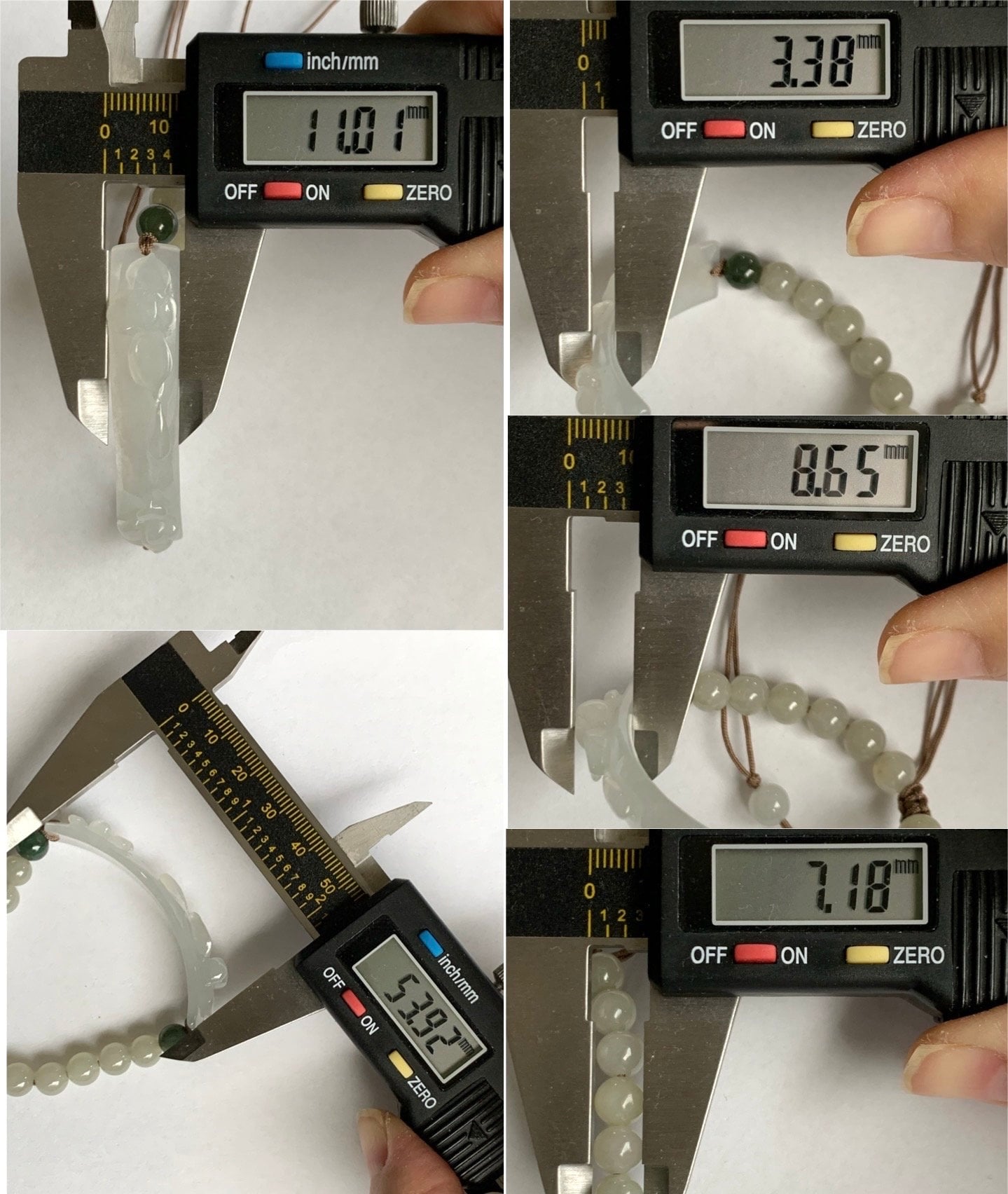 Natural Burmese Grade A Icy Highly Translucent Jadeite Lotus Flower Cuff Beige Jadeite Beads Beaded Bracelet 6” 16g 天然缅甸冰胶翡翠莲花手牌冰糖黄翡翠圆珠手串