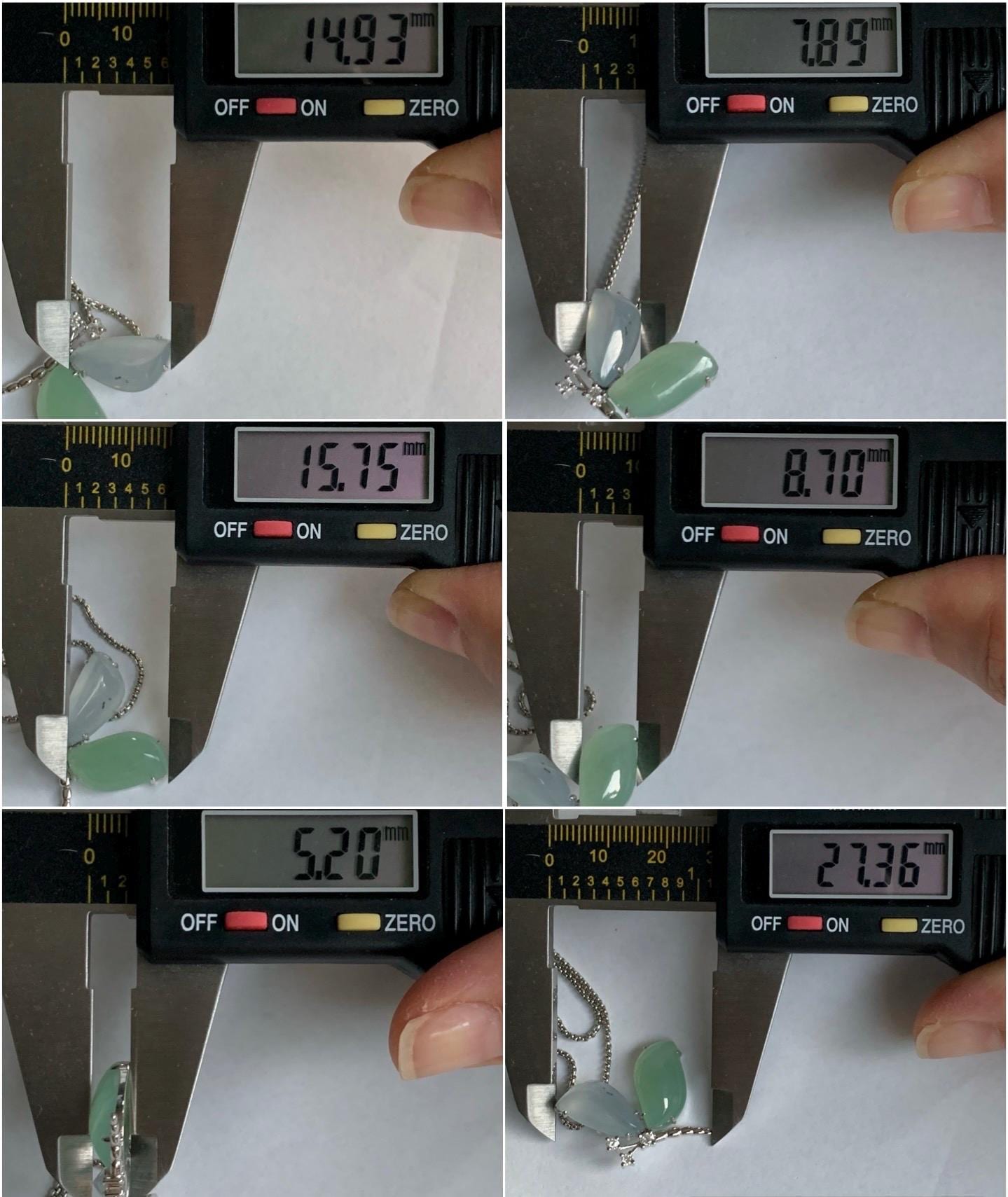 Certified Natural Burmese Icy Translucent White Jadeite Butterfly Pendant 18K White Gold & Natural Diamonds 0.11ct 天然缅甸白冰加晴绿翡翠蝴蝶钻石镶嵌吊坠 8634