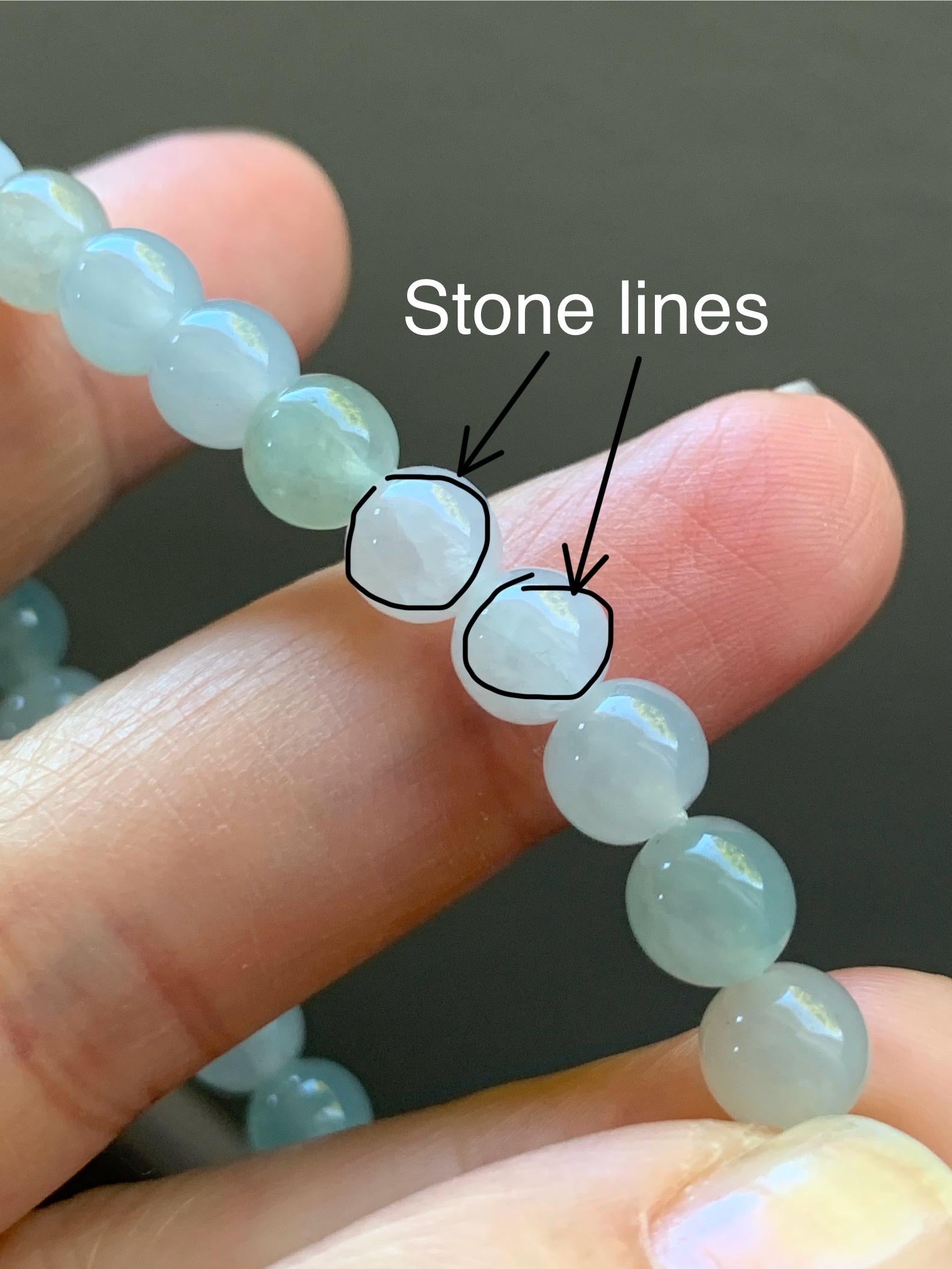Natural Burmese Icy Highly Translucent Gelatinous Multicolored Macaron Jadeite Beaded Bracelet 6.8mm 6.75” 14g 天然缅甸冰胶多宝马卡龙色翡翠圆珠手串 DDBM425