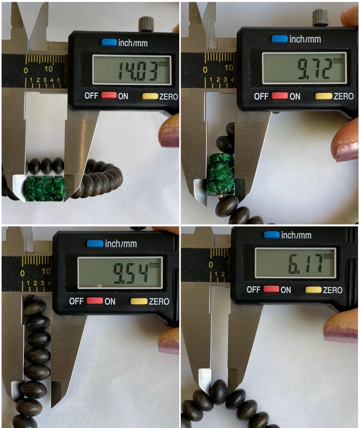 Natural Burmese Semi Translucent Vibrant Green Marbled Jadeite Engraved Barrel Bead Agarwood Beaded Bracelet 7.25” 10g 天然缅甸辣绿飘花翡翠仿古雕桶珠沉香鼓珠手串
