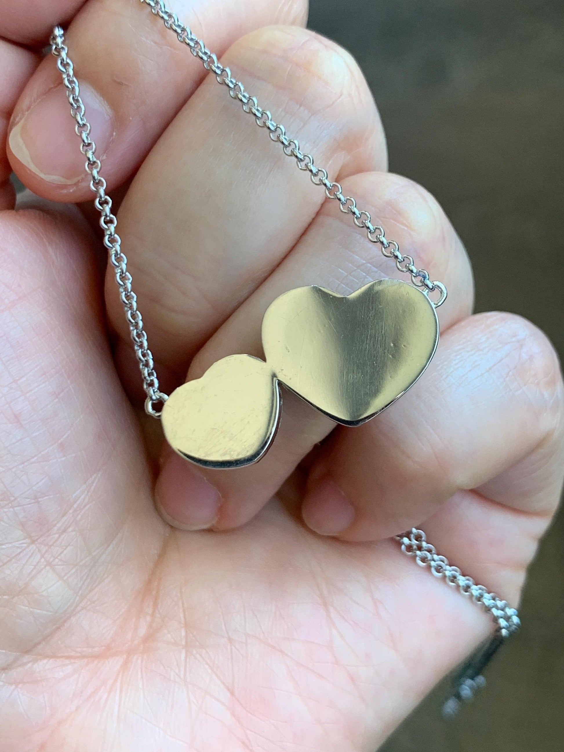 Certified Natural Guatemalan Icy Highly Translucent Dark Teal Blue Jadeite Heart Pendant Necklace Sterling Silver 19” 天然冰危蓝翡翠爱心锁骨链 9470
