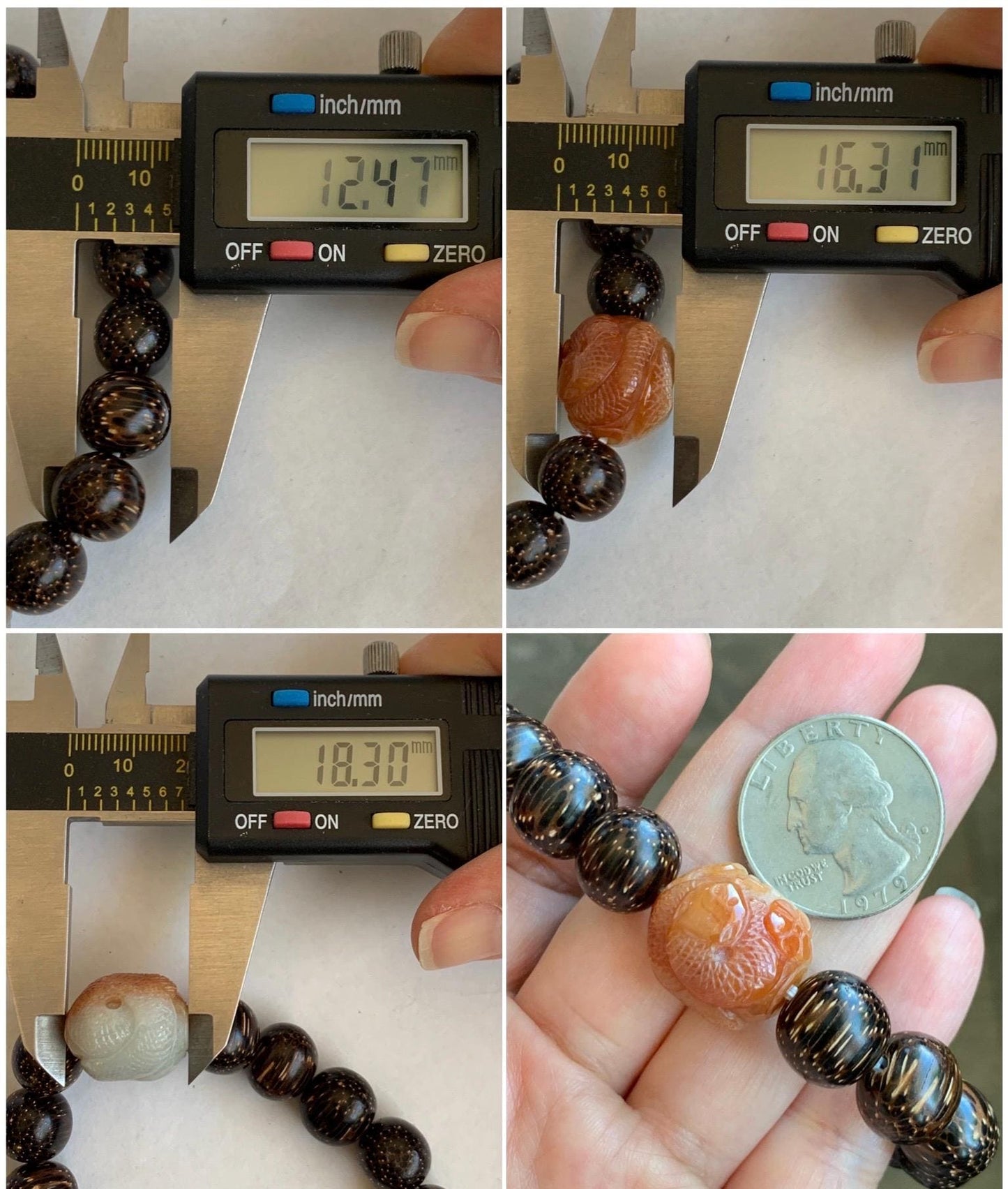Grade A Icy Translucent Heated Red Marbled Jadeite Carved Snake Cherry Blossom Barrel Bead Beaded Bracelet 8.25" A货烧红飘花翡翠蛇梅花桶珠木珠手串 HSS119