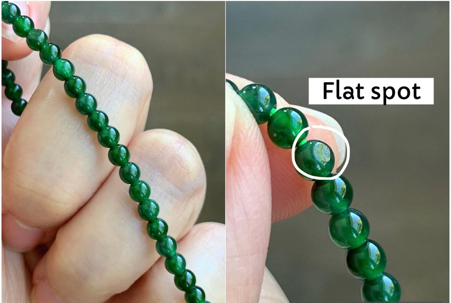 Natural Grade A Guatemalan Icy Translucent Vibrant Green Jade Jadeite Petite Beaded Bracelet 3.8mm 7” 14K Yellow Gold 天然冰危绿翡翠小圆珠手串 WXL107