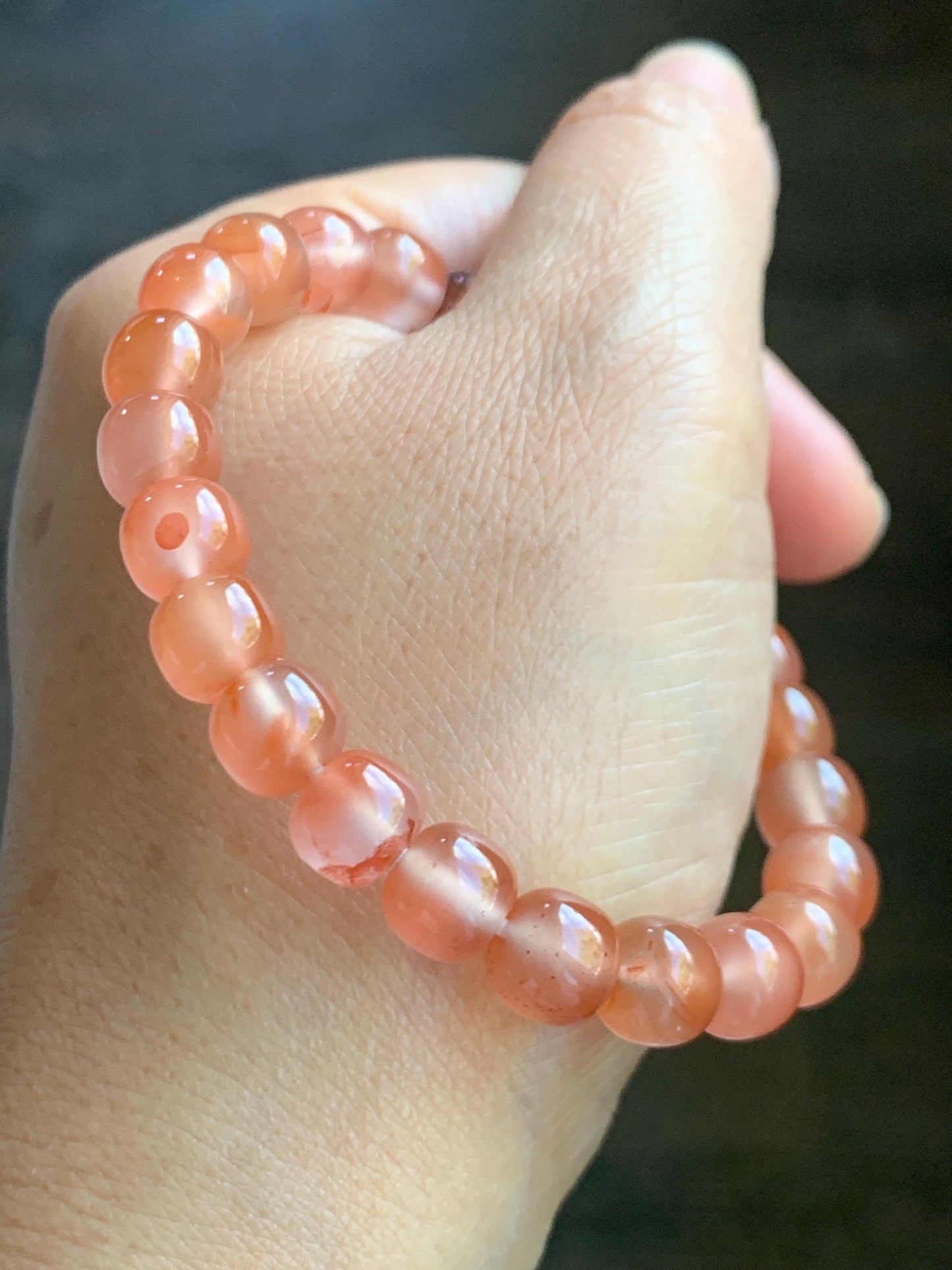 Natural Guatemalan Grade A Icy Translucent Dark Aegean Blue Jade Jadeite Dancing Lion Agate Beaded Bracelet 7” 天然冰胶危蓝绿翡翠醒狮珠玛瑙手串 XSH127