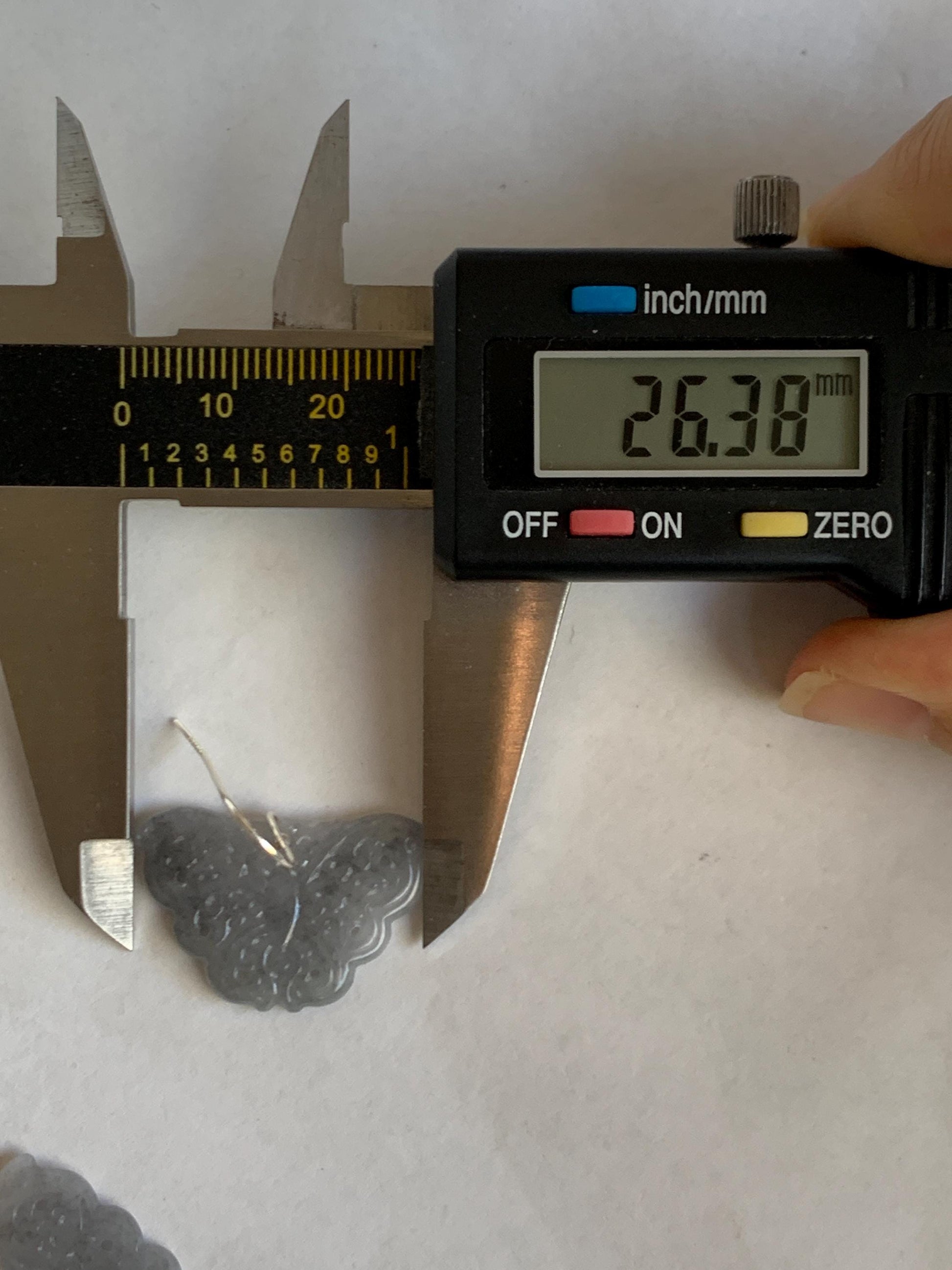 Natural Grade A Icy Translucent Light Gray Wuji Jade Jadeite Butterfly Dangle Earrings Openwork Engraved Sterling Silver 天然冰乌鸡翡翠仿古雕蝴蝶银耳钩 WJD