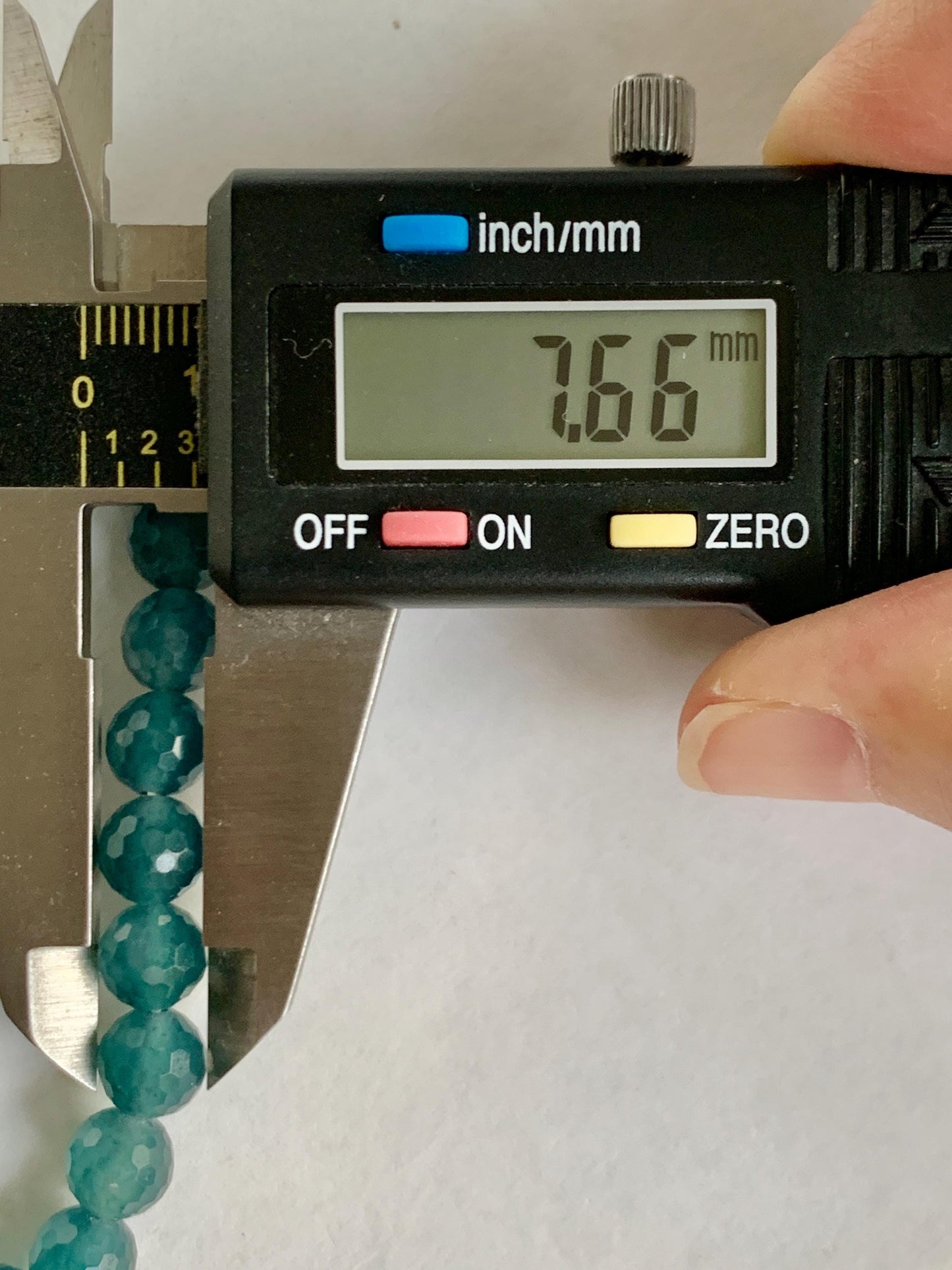 Certified Natural Grade A Guatemalan Icy Translucent Dark Teal Blue Faceted Jade Jadeite Beaded Bracelet 7.6mm 7” 17.4g 天然冰危蓝翡翠切割面圆珠手串 277