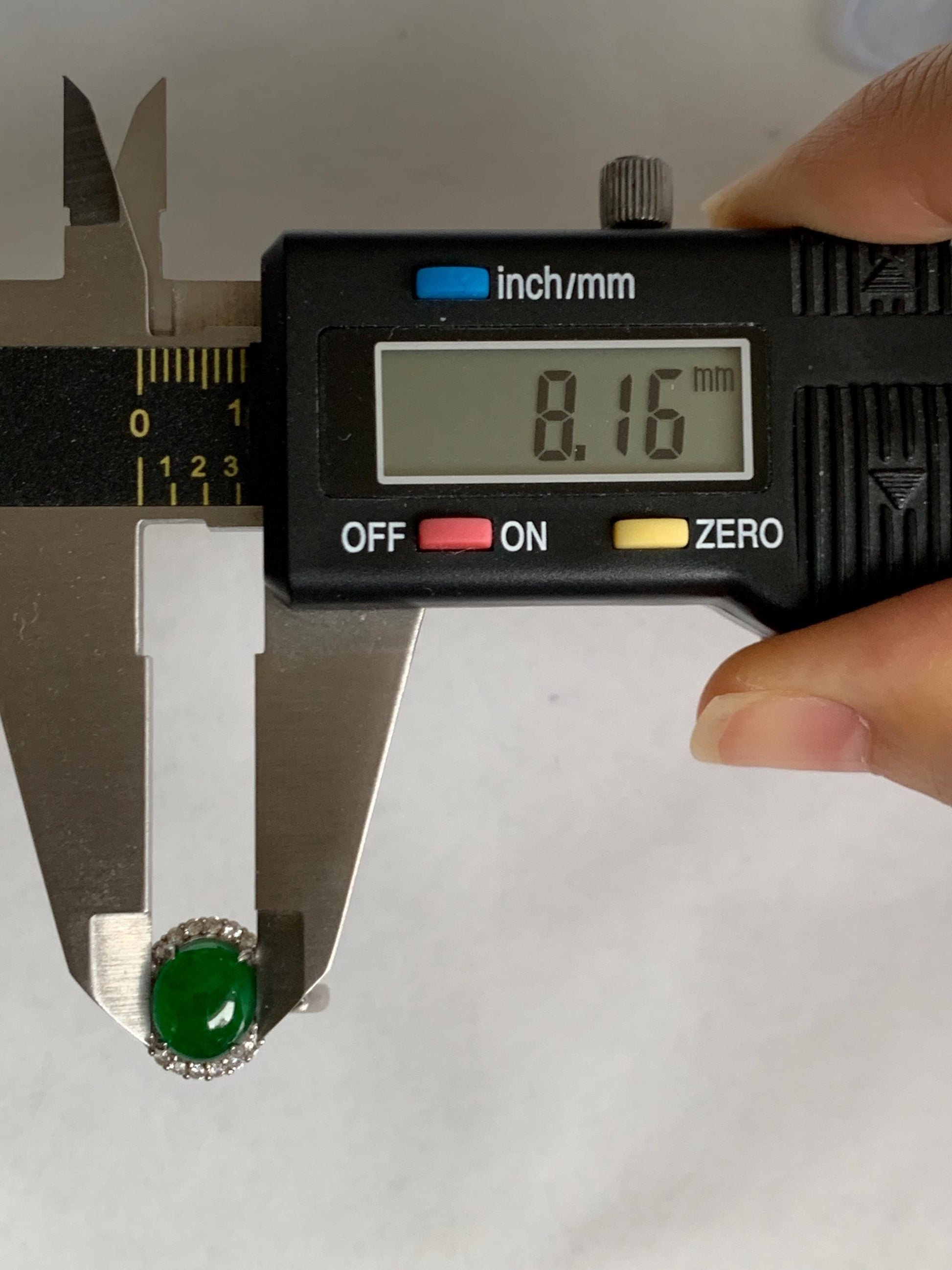 Natural Grade A Guatemalan Icy Translucent Vibrant Green Jade Jadeite Halo Style Ring Sterling Silver Size Adjustable 天然冰危绿翡翠银镶戒指 WLH132