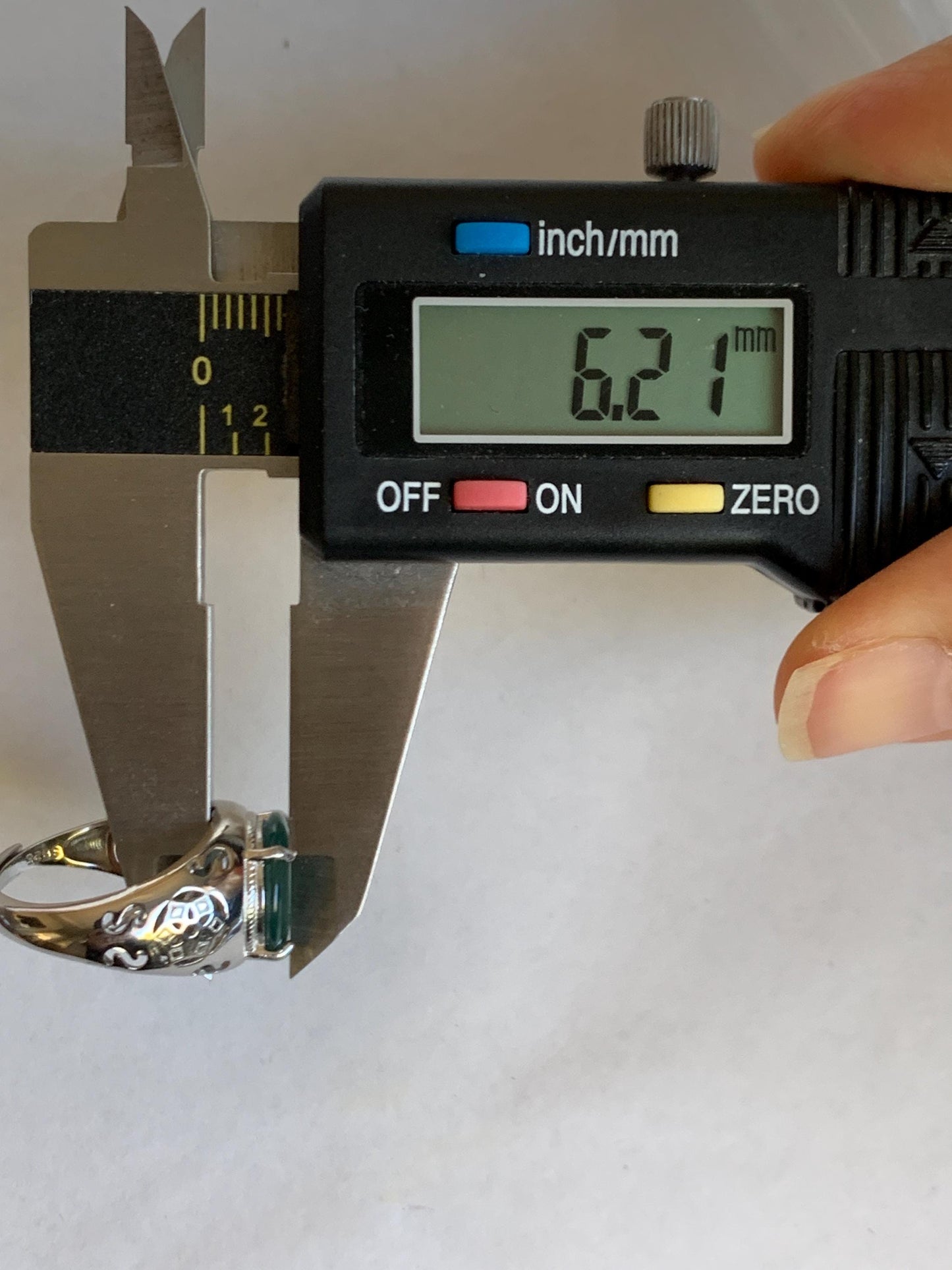 Natural Type A Guatemalan Icy Translucent Teal Blue Jade Jadeite Donut Ping An Kou Ring Sterling Silver Size Adjustable 天然冰危蓝翡翠平安扣戒指MAPK270A