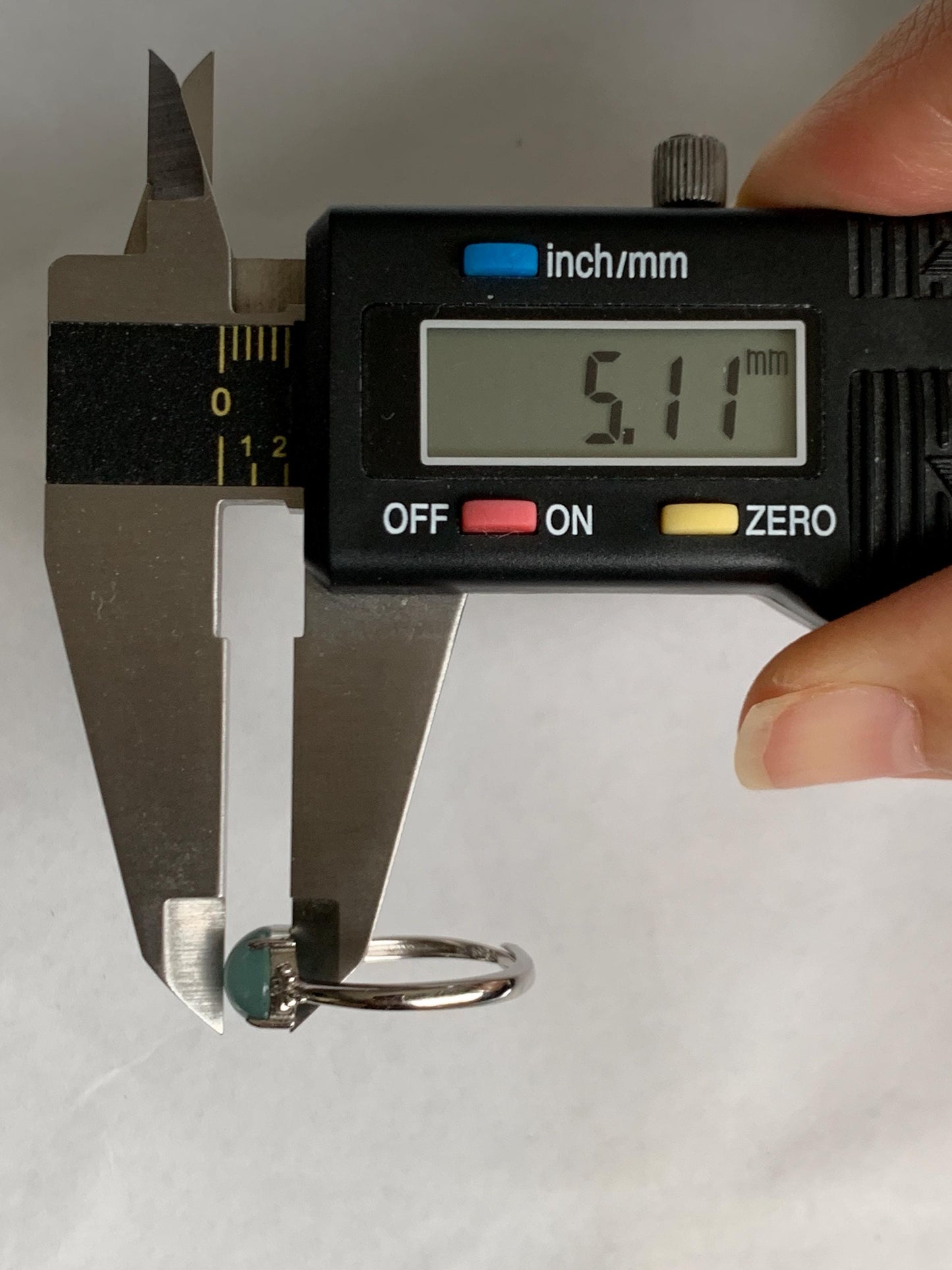 Natural Grade A Guatemalan Icy Highly Translucent Teal Jade Jadeite Solitaire Ring Sterling Silver Size Adjustable 天然冰危蓝绿翡翠银镶戒指 WLL68