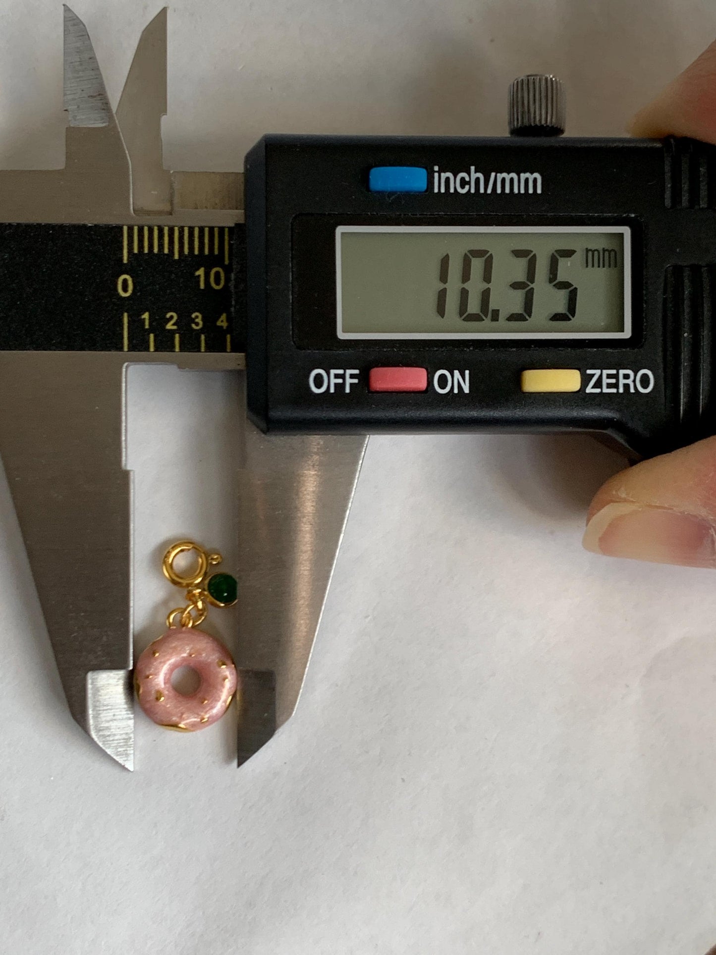 Natural Grade A Guatemalan Icy Translucent Vibrant Green Jade Jadeite Enamel Petite Donut Charm Pendant Sterling Silver WLDL44-D