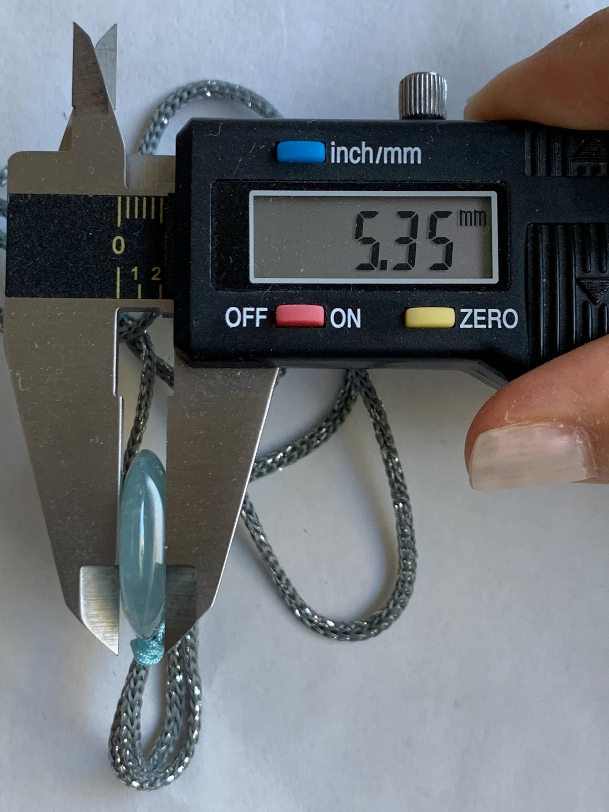 Certified Natural Grade A Guatemalan Icy Translucent Light Blue Jade Jadeite Ping An Kou Donut Pendant Rope Necklace 天然冰胶危天空蓝翡翠平安扣吊坠项链 1122