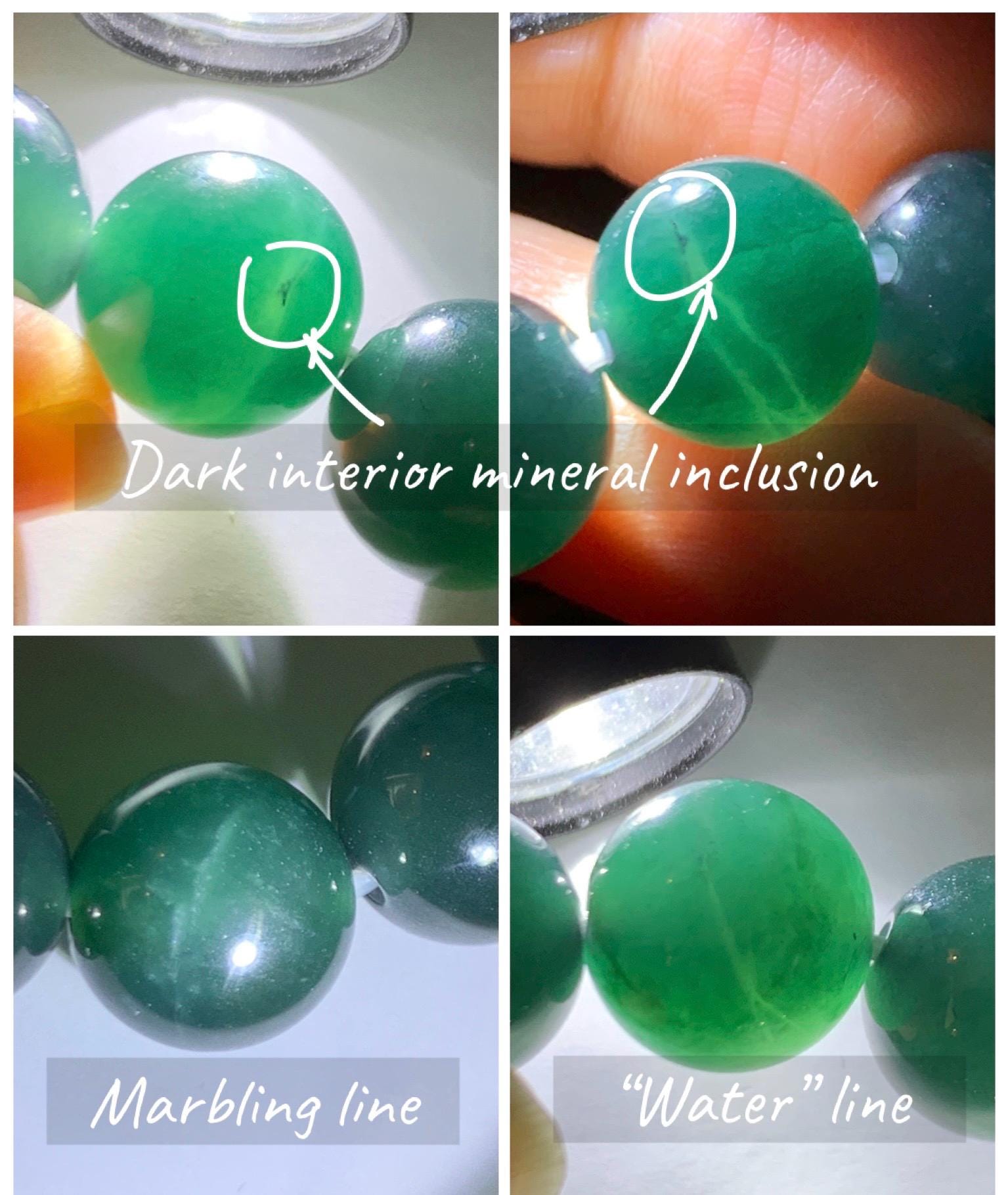 Certified Natural Grade A Guatemalan Icy Translucent Gelatinous Dark Teal Jade Jadeite Beaded Bracelet 11.8mm 7.25” 47.62g 天然老种冰危深蓝翡翠大卡手串733