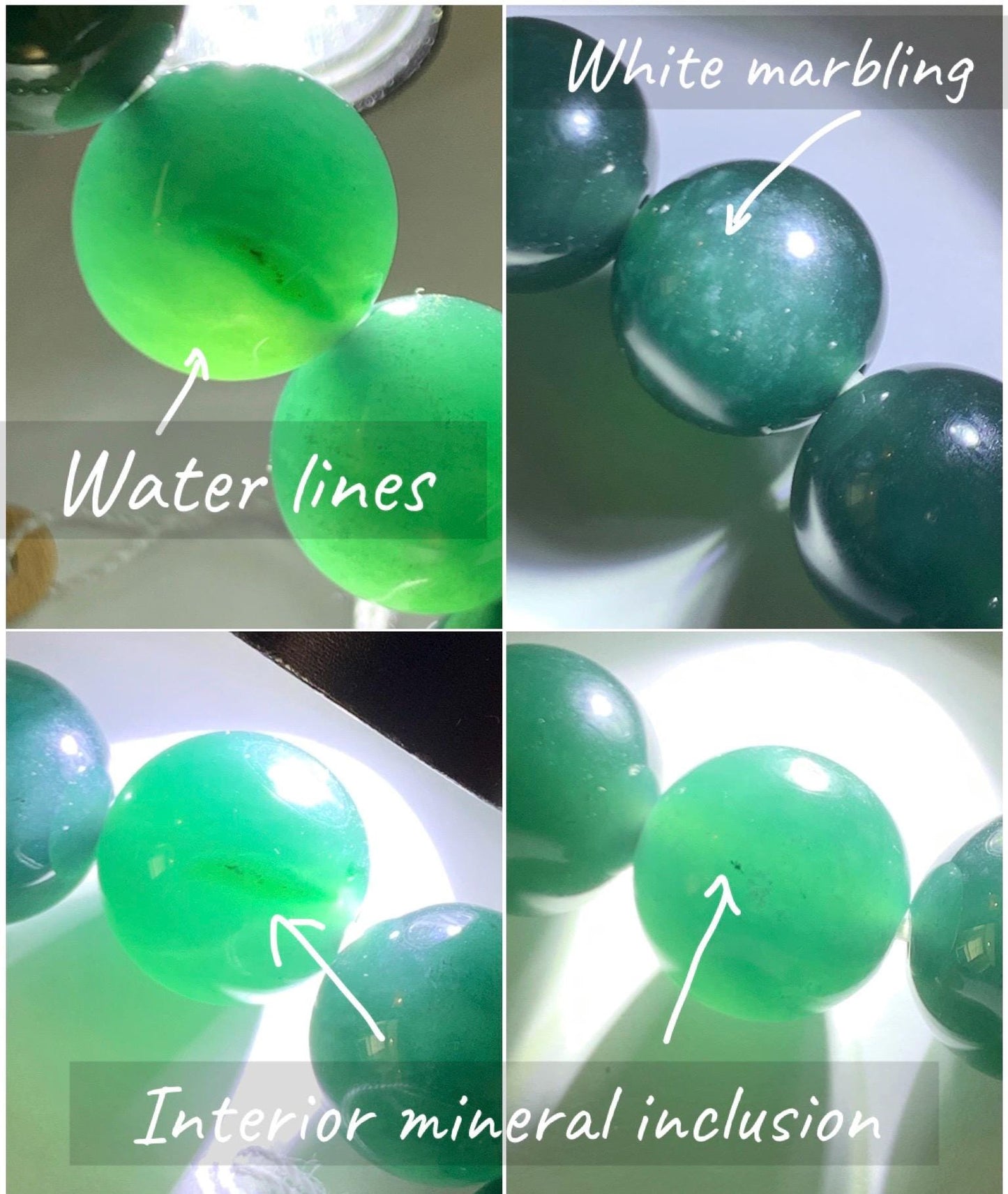 Certified Natural Grade A Guatemalan Icy Translucent Gelatinous Dark Teal Jade Jadeite Beaded Bracelet 11.8mm 7.25” 47.71 天然老种冰危深蓝翡翠大卡手串732