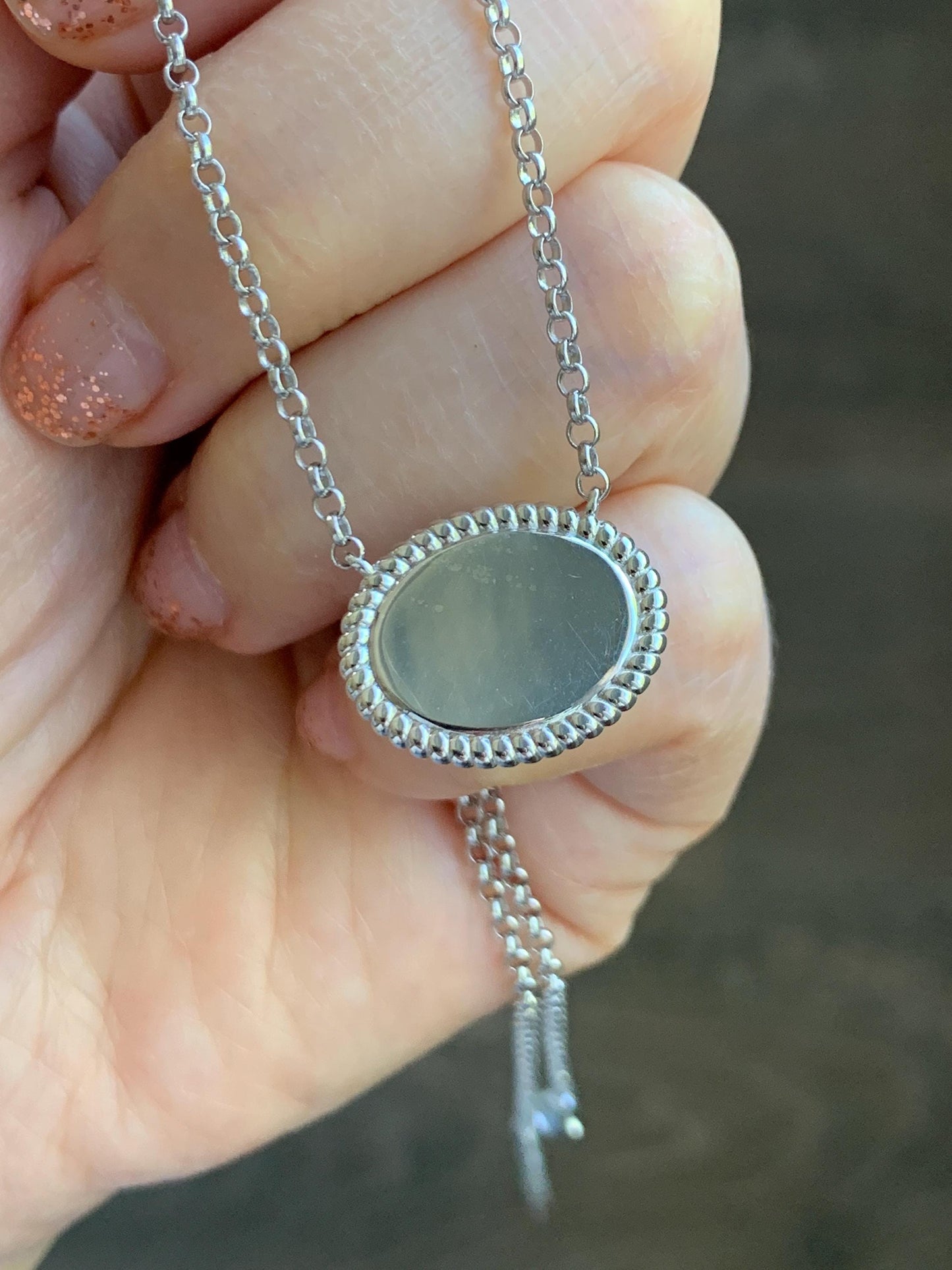Certified Natural Grade A Guatemalan Icy Translucent Deep Green Jade Jadeite Solitaire Pendant Necklace Sterling Silver 天然冰危深绿翡翠大蛋面锁骨链 170
