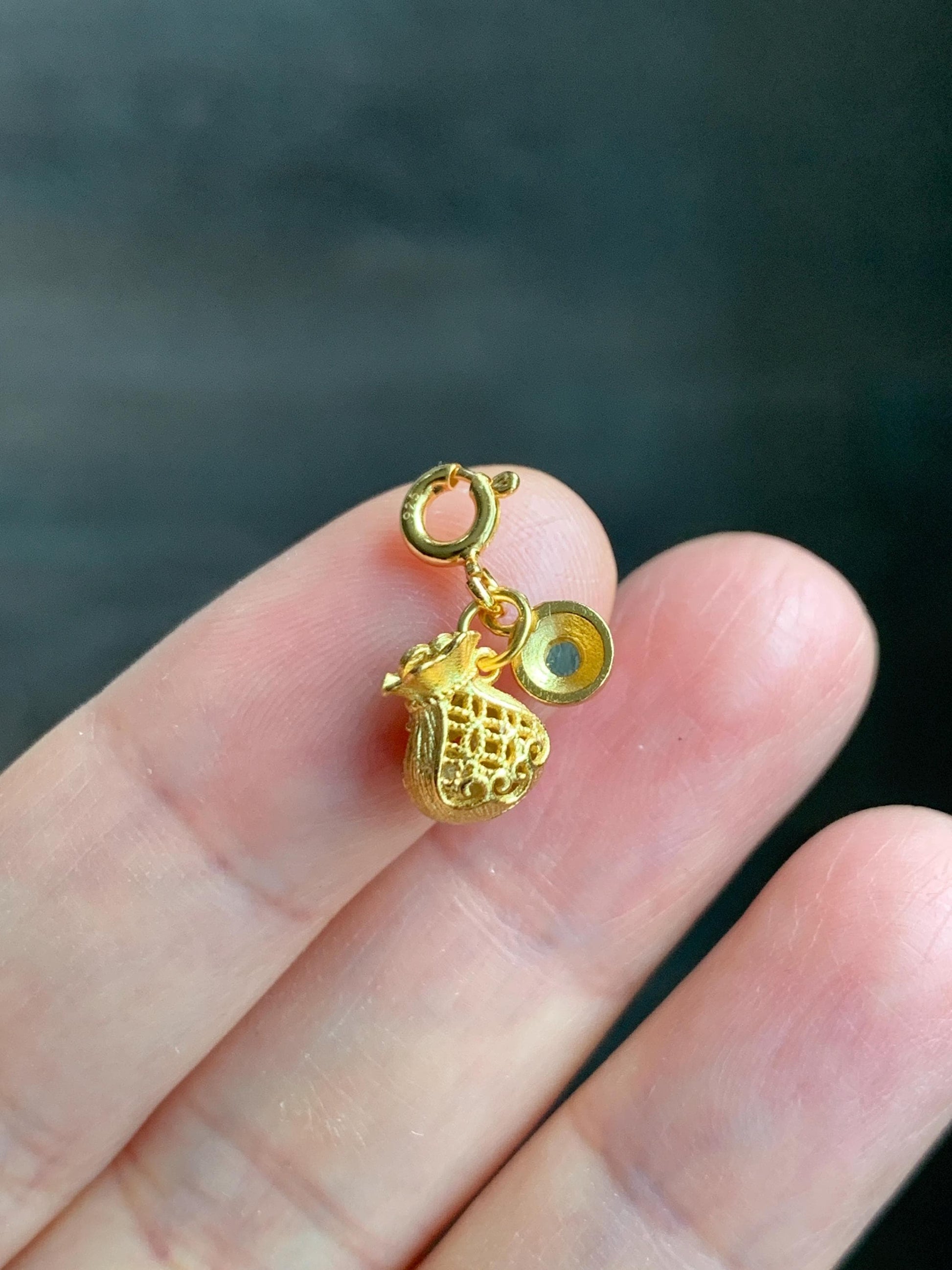 Natural Grade A Guatemalan Icy Translucent Vibrant Green Jade Jadeite Enamel Petite Charm Pendant Sterling Silver 天然冰危绿翡翠小潘多拉吊坠 WPD480
