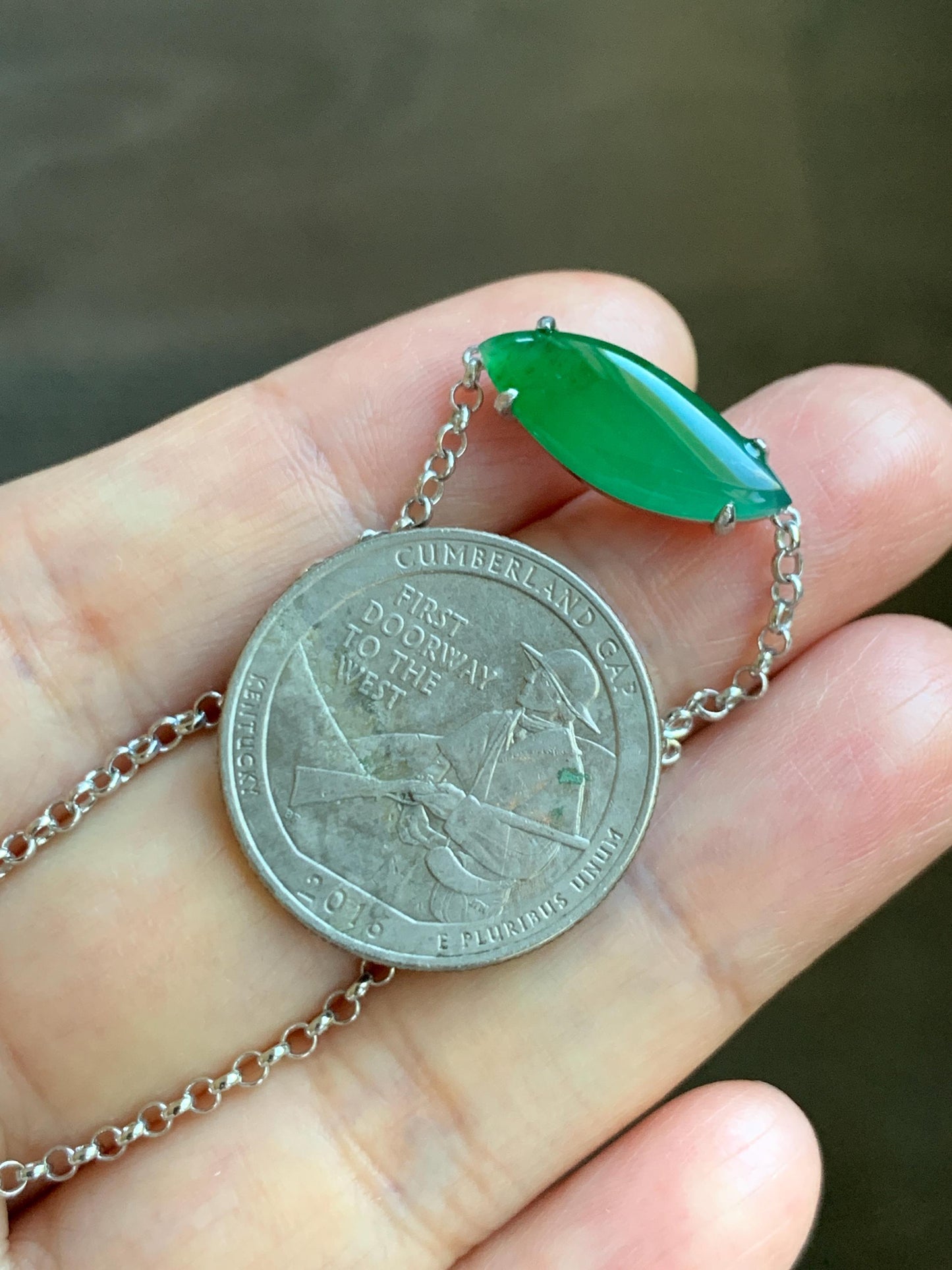 Certified Natural Grade A Guatemalan Icy Translucent Vibrant Green Horse Eye Jade Jadeite Bracelet Sterling Silver 6.25”-7.5” 天然冰危绿翡翠马眼手链164