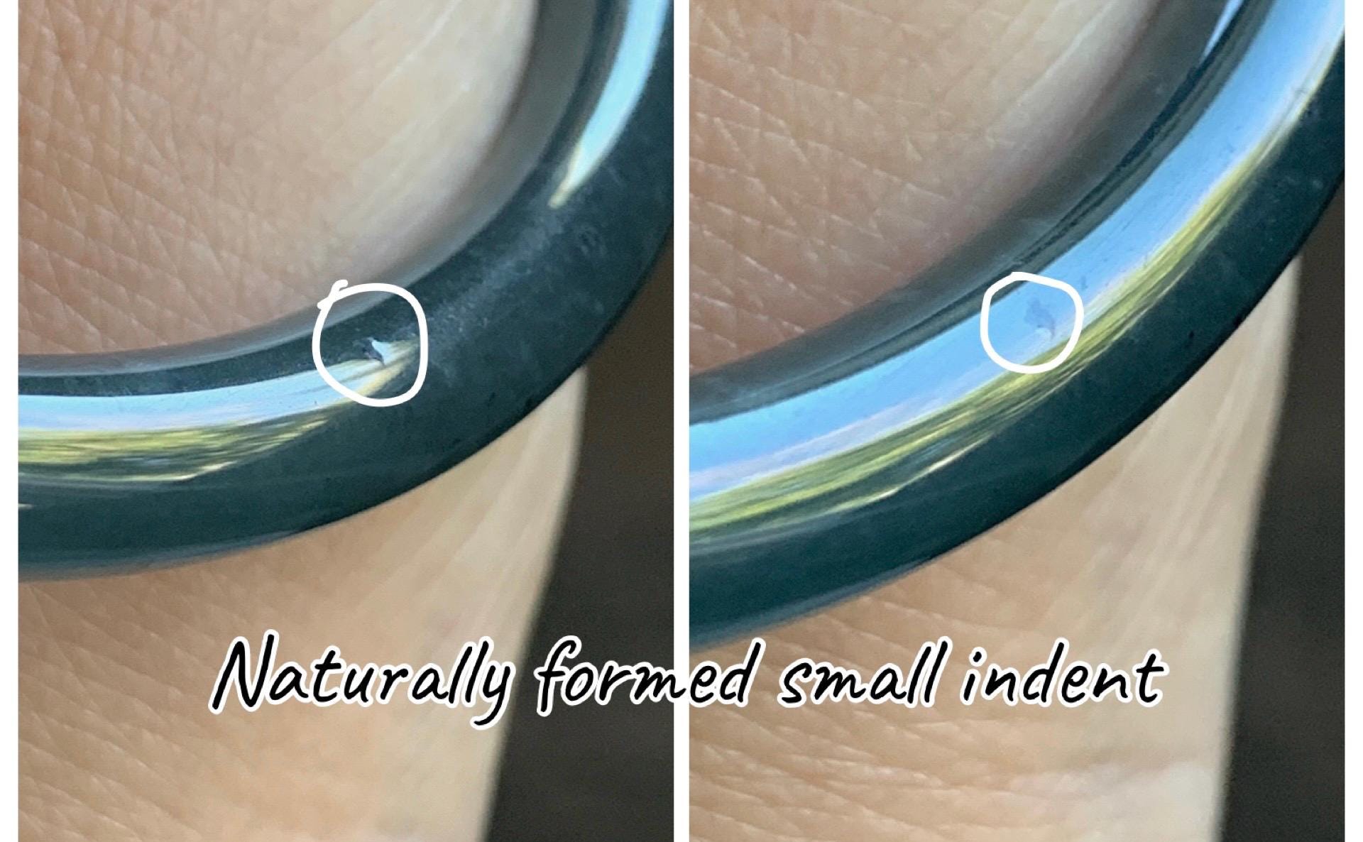 Certified Natural Grade A Guatemalan Icy Translucent Grayish Blue Wuji Marbled Jade Jadeite Bangle Bracelet 59.7mm 7.38” 天然冰危蓝灰乌鸡细圆条翡翠手镯 459