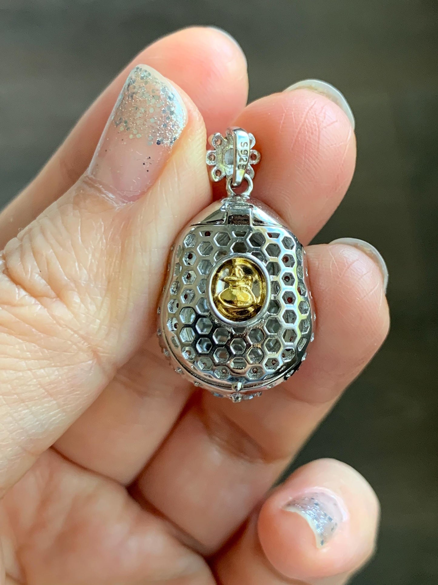 Natural Grade A Guatemalan Icy Translucent Vibrant Green Jade Jadeite Gourd Hulu Pendant Sterling Silver 5g 天然冰危绿翡翠葫芦吊坠 XMH330A