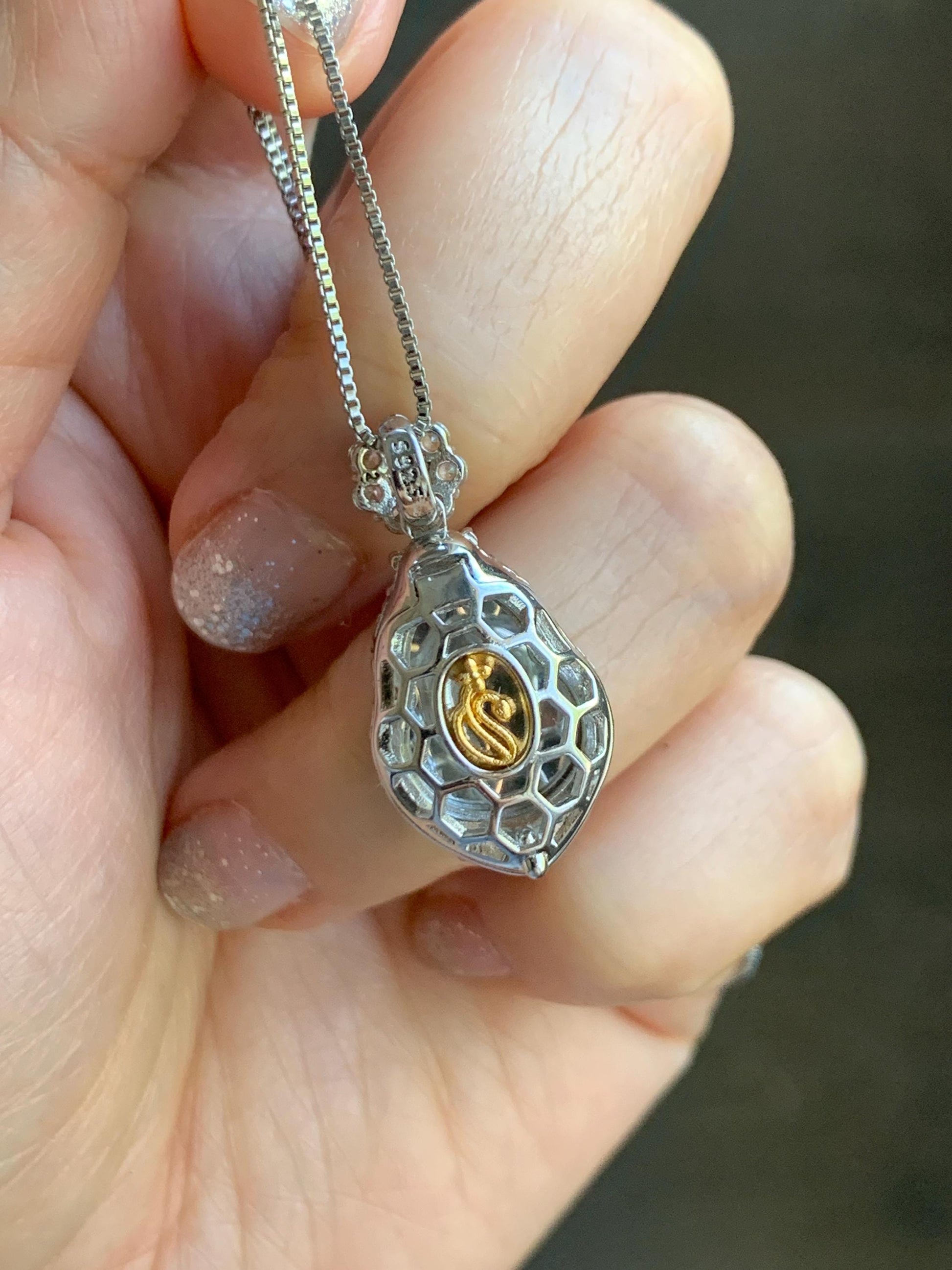 Natural Grade A Guatemalan Icy Translucent Vibrant Green Jade Jadeite Gourd Hulu Pendant Sterling Silver 4g 天然冰危绿翡翠葫芦吊坠 XMH330B
