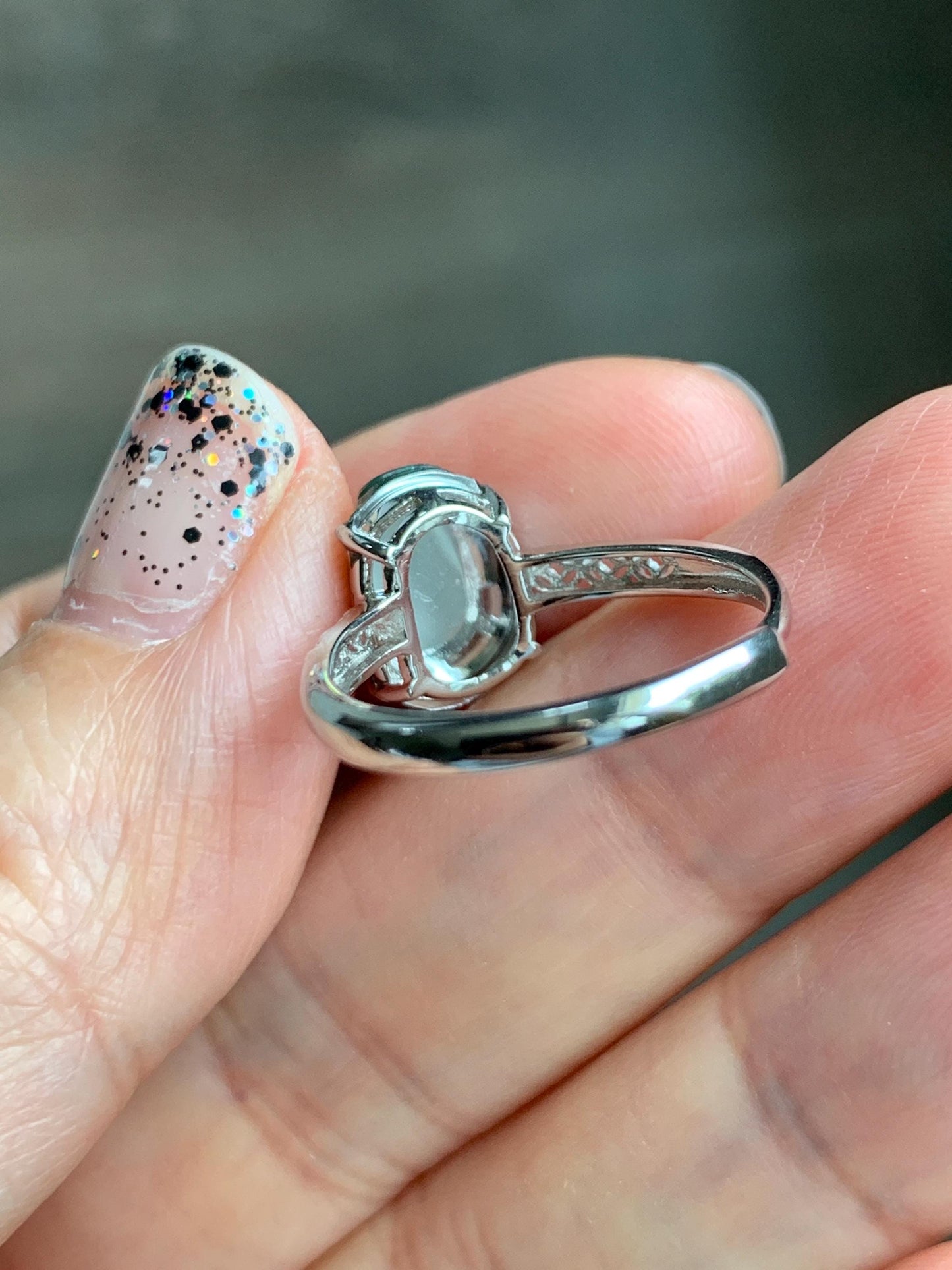 Natural Grade A Guatemalan Icy Translucent Vibrant Green Jade Jadeite Pixiu Ring Sterling Silver Size 7 Adjustable 天然冰危绿翡翠貔貅银镶戒指 WPX110