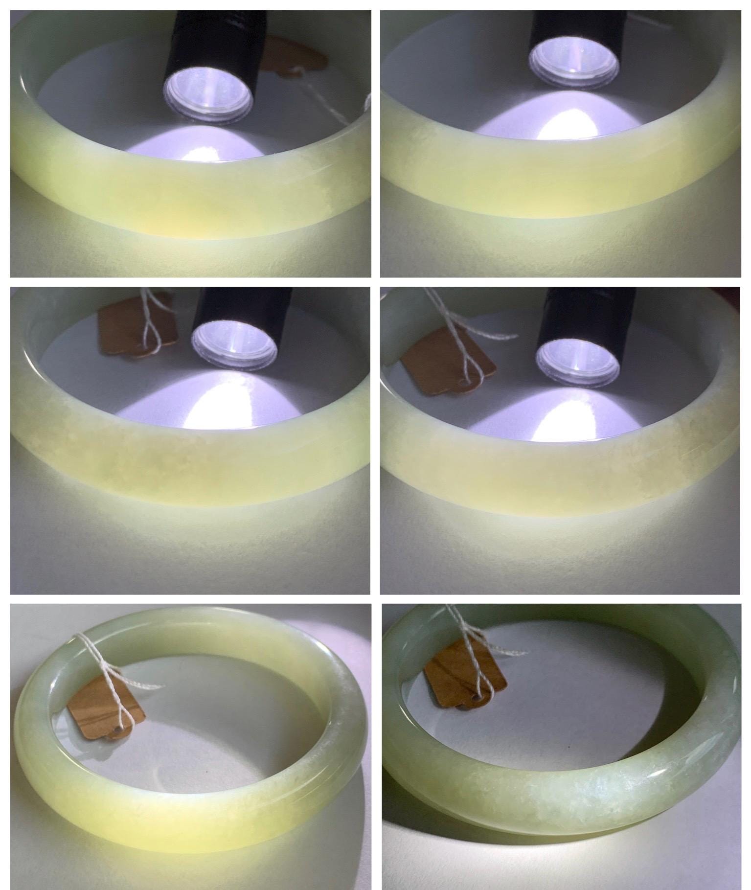 Certified Natural Nephrite Jade Translucent Dusty Dark Beige Bangle Bracelet 55.95mm 6.9” 67g 天然和田玉暗冰糖色手镯 064