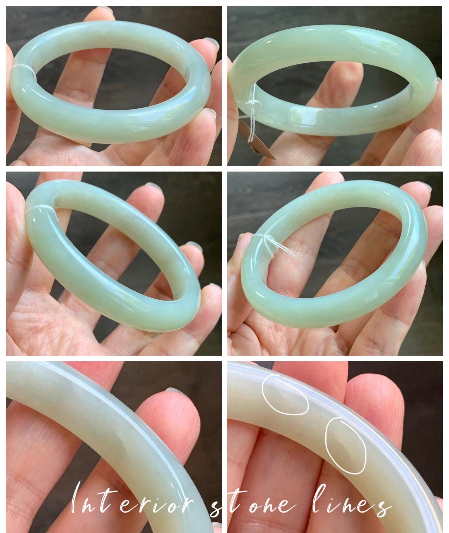 Certified Natural Nephrite Jade Translucent Dusty Dark Beige Bangle Bracelet 55.95mm 6.9” 67g 天然和田玉暗冰糖色手镯 064