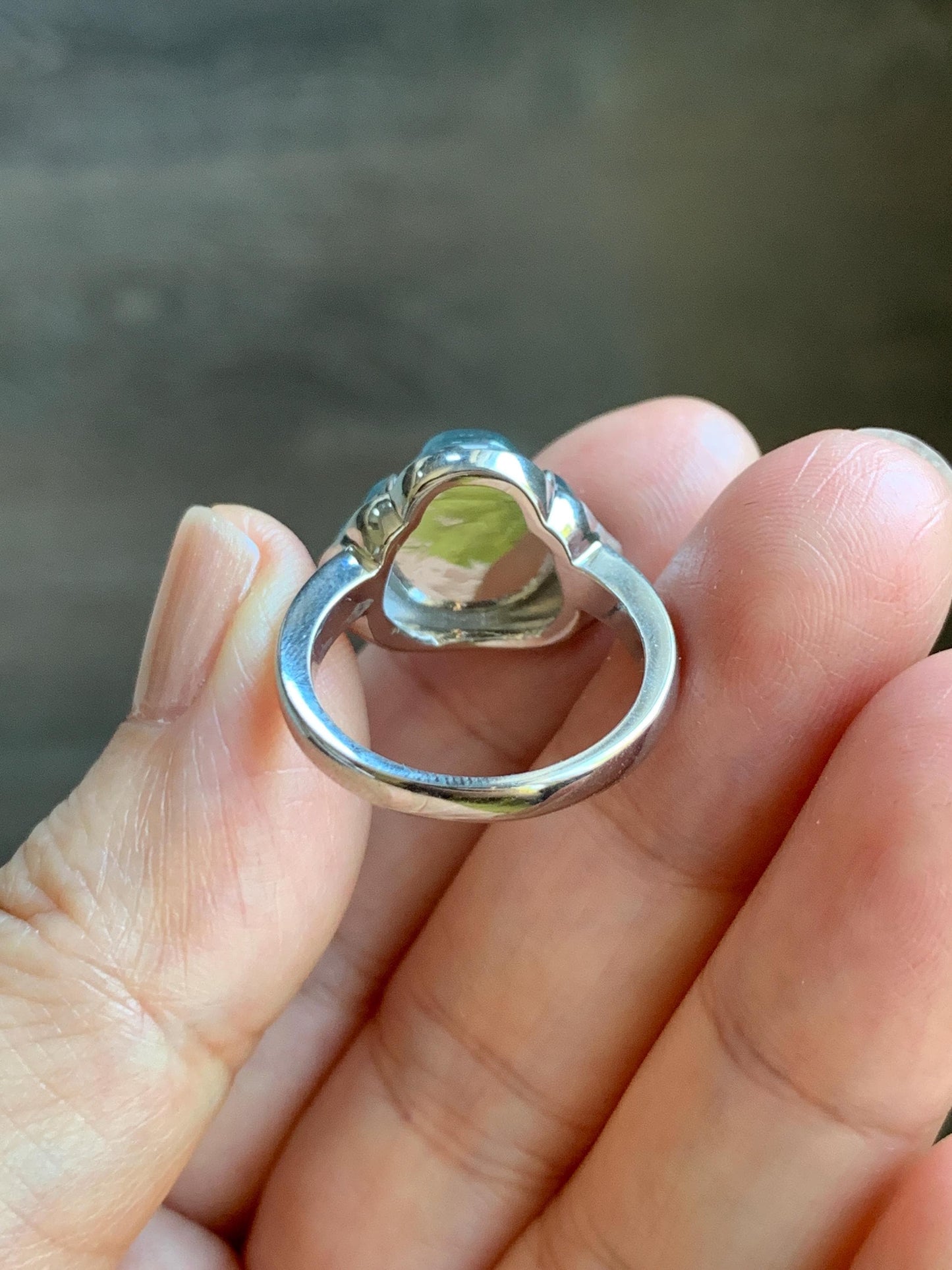 Certified Natural Guatemalan Icy Highly Translucent Teal Blue Jade Jadeite Buddha Ring Sterling Silver Size 7 US 5.77g 天然冰危浅蓝起光翡翠佛公戒指 1678
