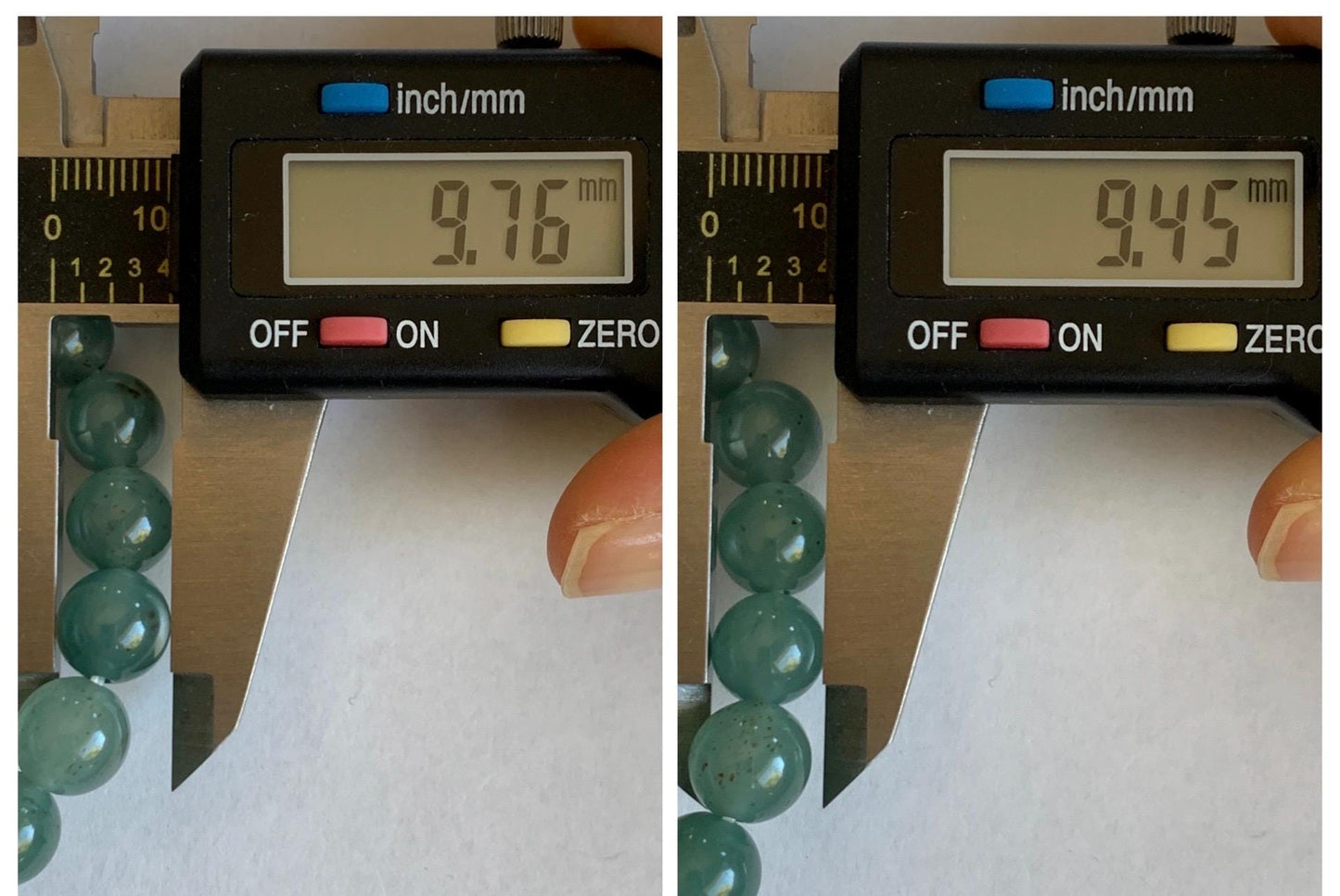 Natural Grade A Guatemalan Icy Translucent Teal Blue Brown Marbled Jade Jadeite Beaded Bracelet Stretchy 9.5mm 7.25” 31g 天然冰危蓝撒金翡翠圆珠手串WSJ550