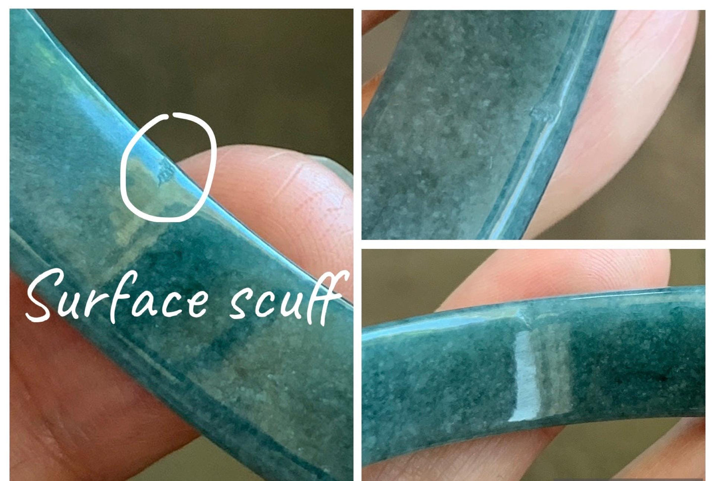 Certified Natural Grade A Guatemalan Icy Translucent Dusty Blue Jade Jadeite Wide Bangle Bracelet 58.35mm 7.21" 45.5g 天然危蓝糯种翡翠正圈手镯 1235