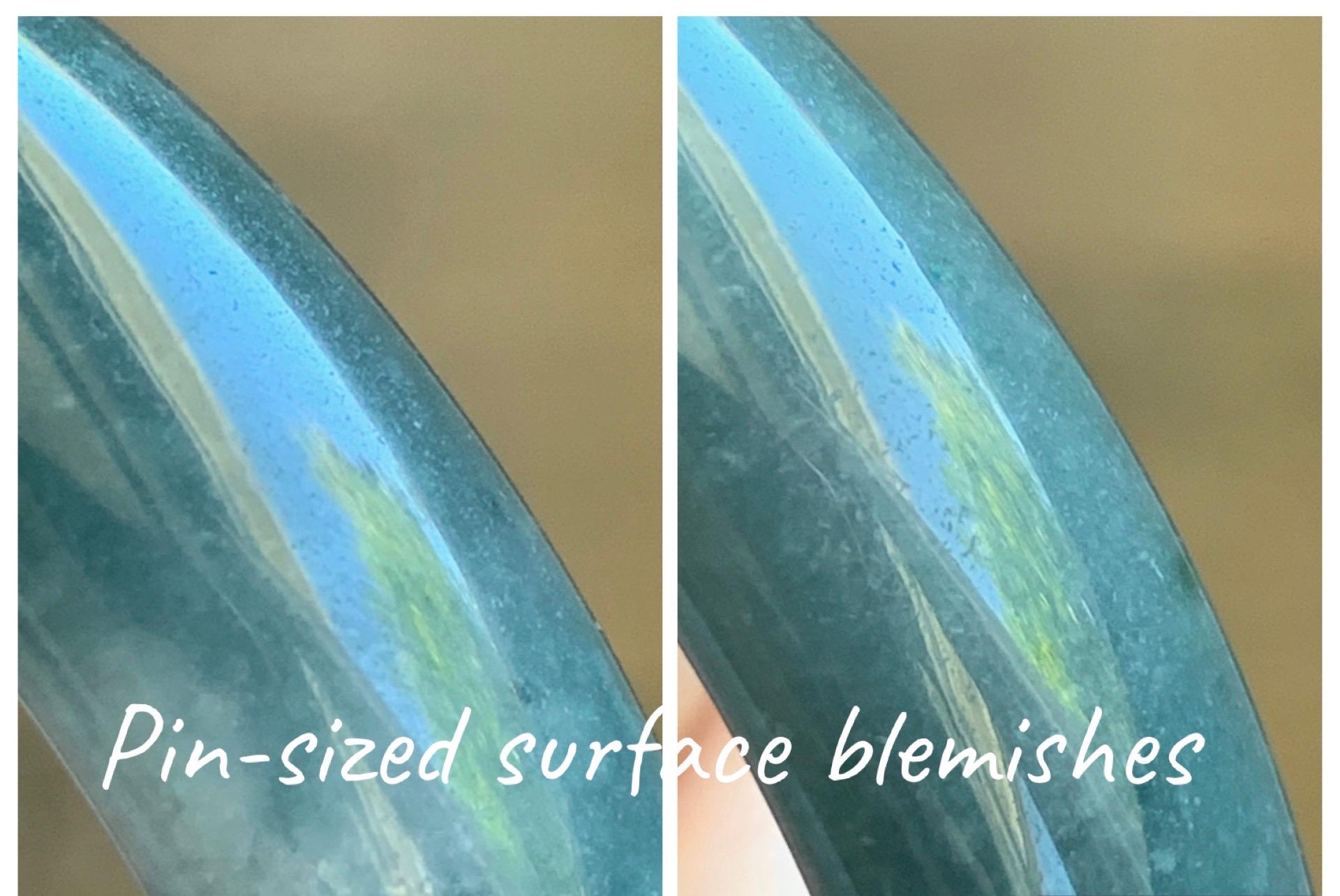 Certified Natural Grade A Guatemalan Icy Translucent Dark Teal Blue Jade Jadeite Wide Bangle 57.93mm 7.16” 53.51g 天然冰危深蓝绿翡翠正圈宽版手镯 1199