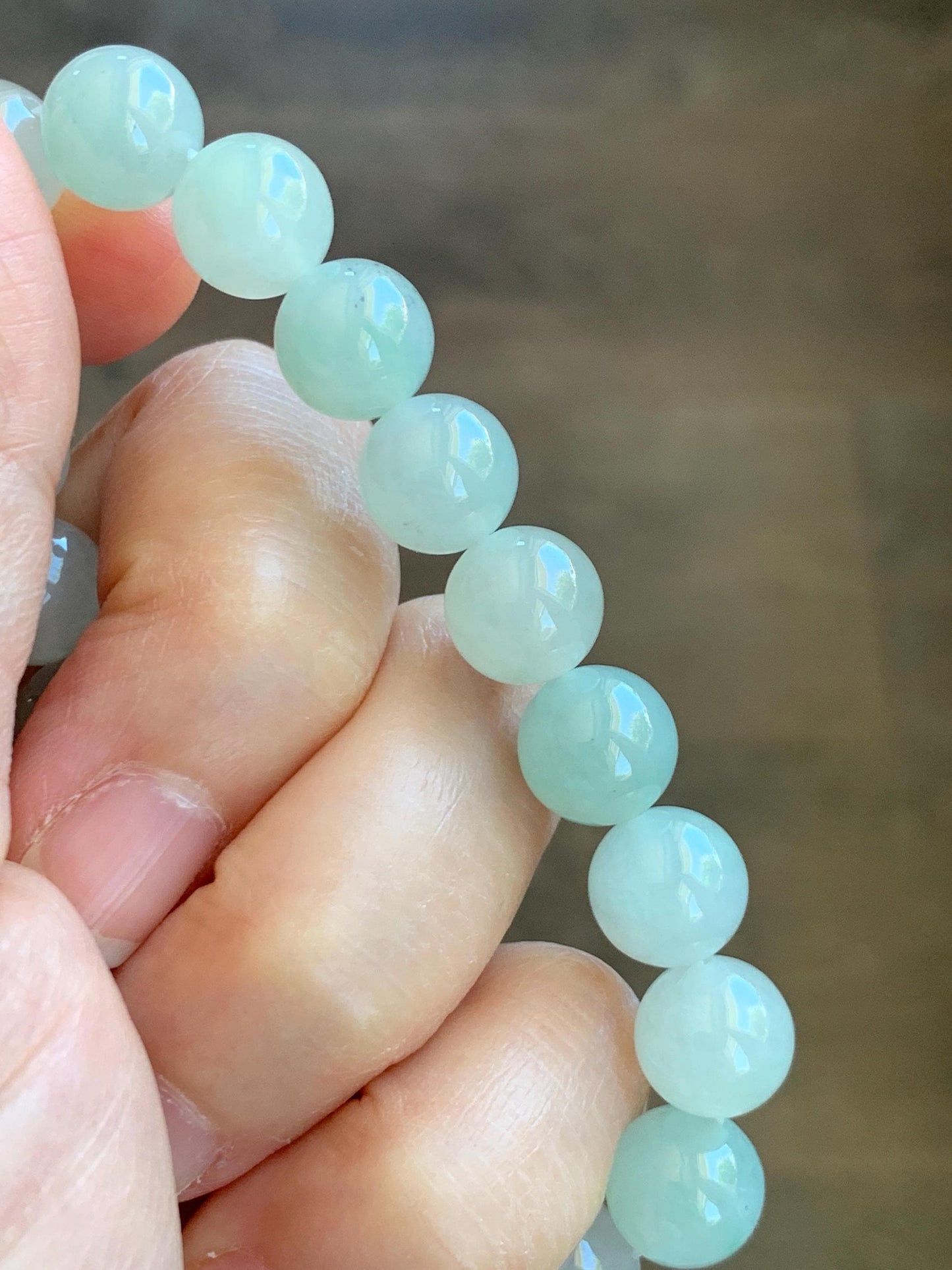 Certified Natural Grade A Icy Translucent Pastel Multicolored Jade Jadeite Beads Beaded Bracelet Stretchy 10mm 7” 32.7g 天然冰胶浅多宝翡翠大卡手串 1166
